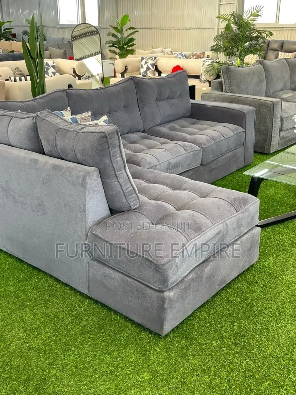 Distinctive Cushy 6 Seater L Sofa