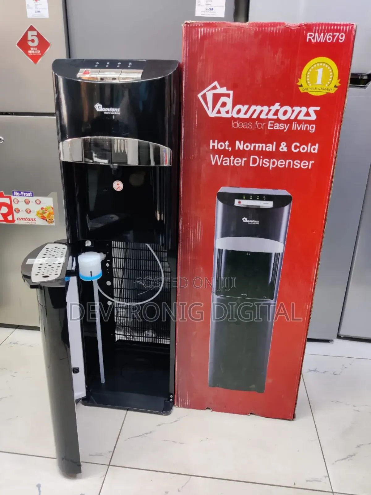 *Ramtons Bottom Load Dispenser Compressor Cooling