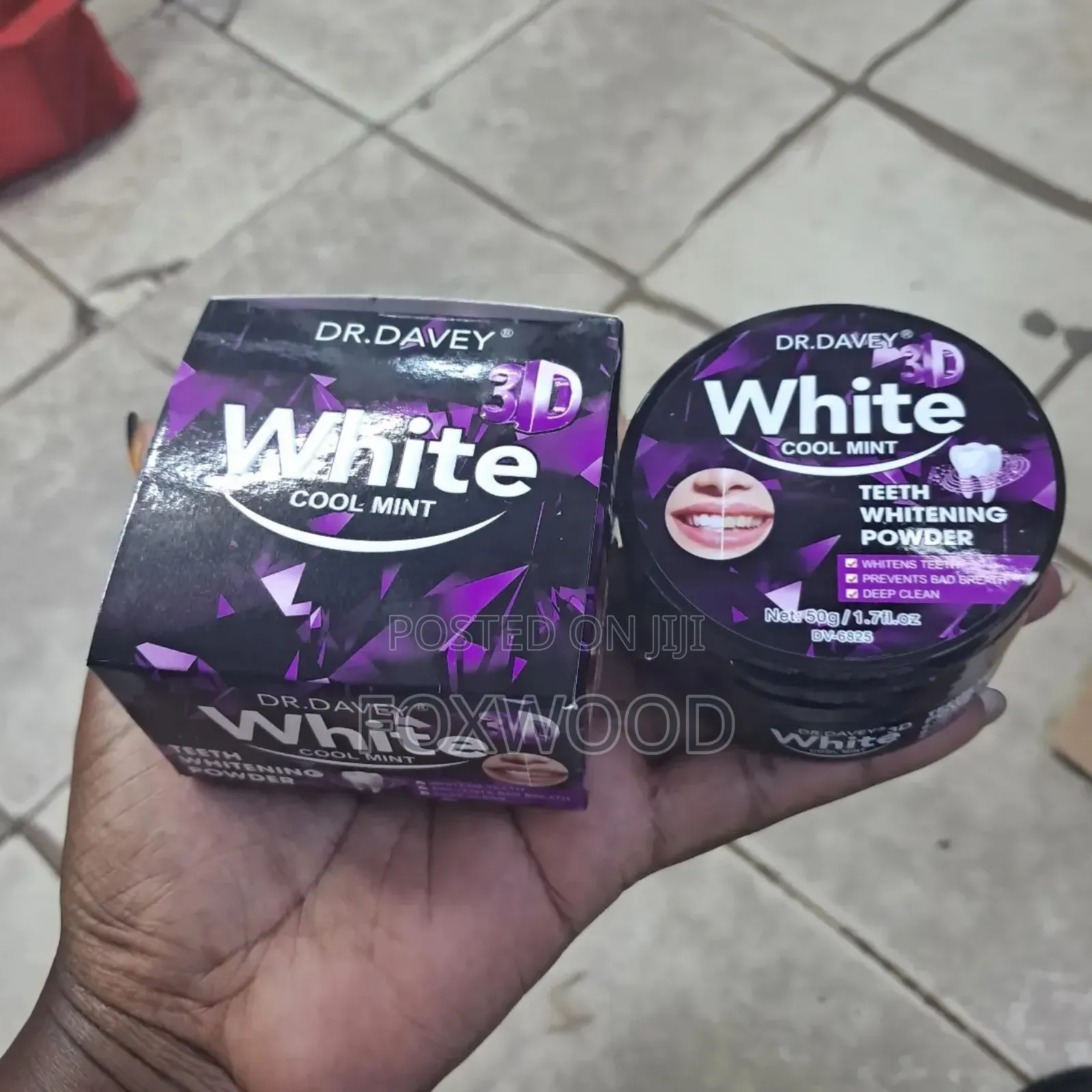 White Cool Mint Teeth Whitening Powder