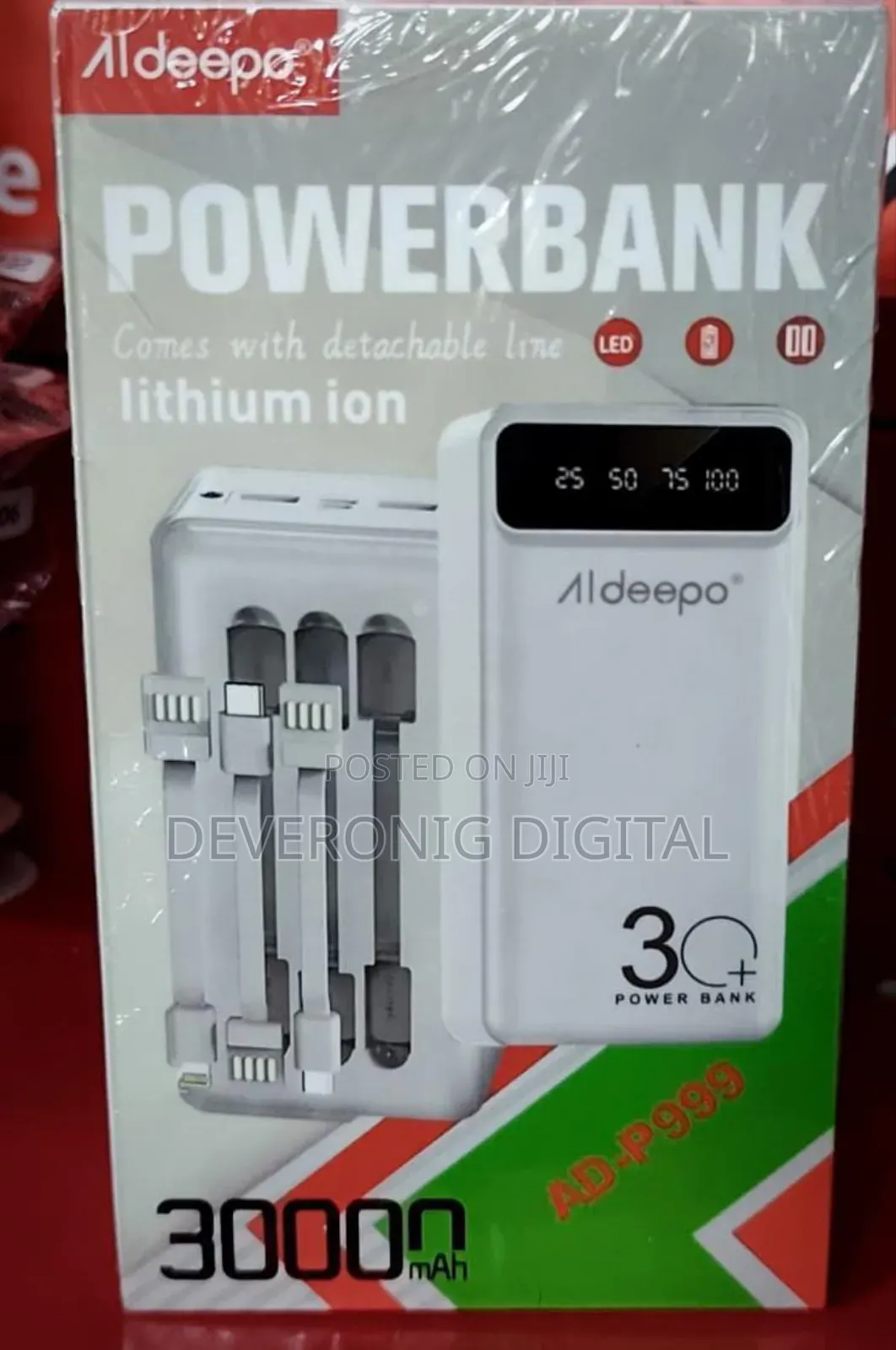 *Aldeepo P999 30,000 Mah Power Bank