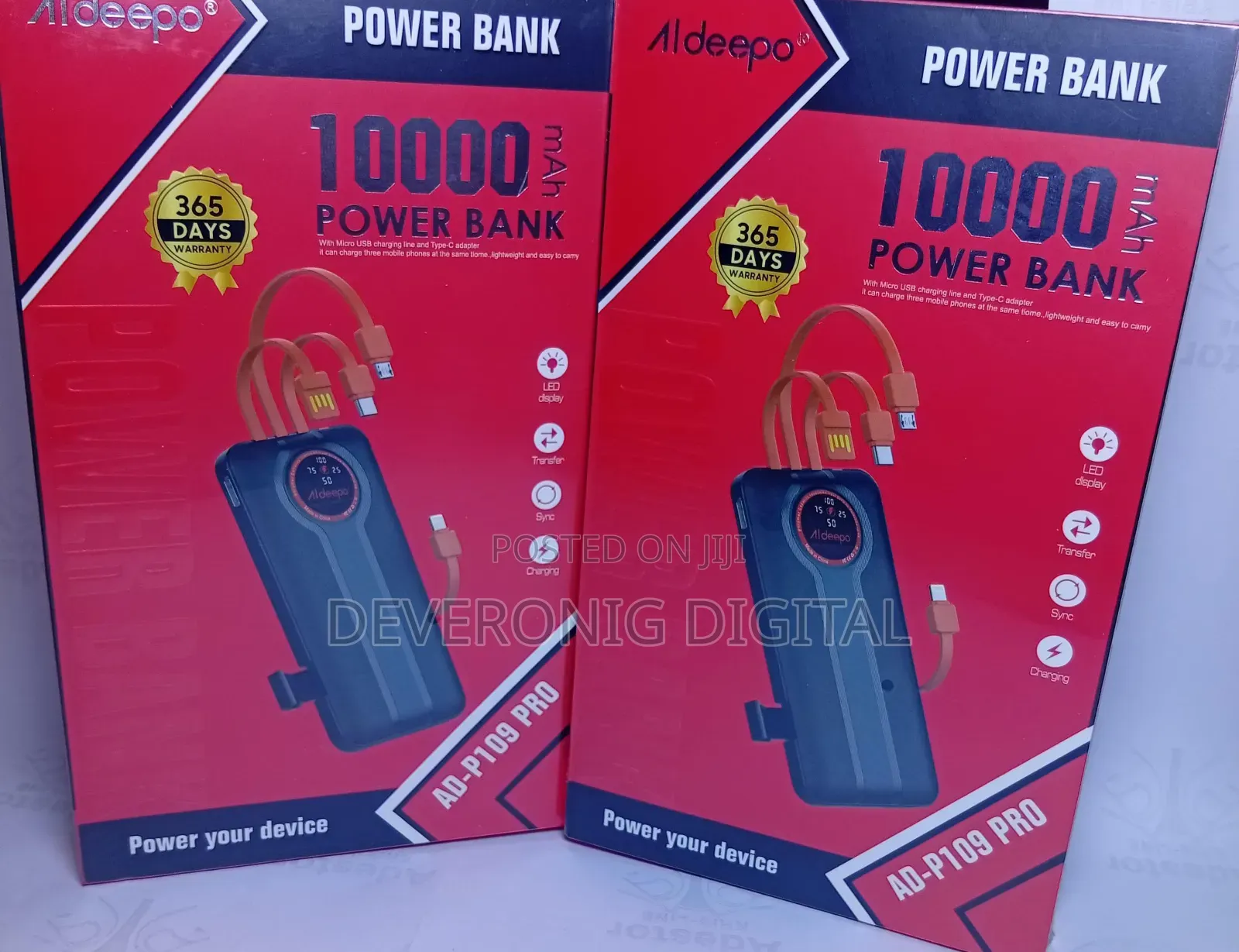 *Aldeepo P109 Pro Powerbank New Look