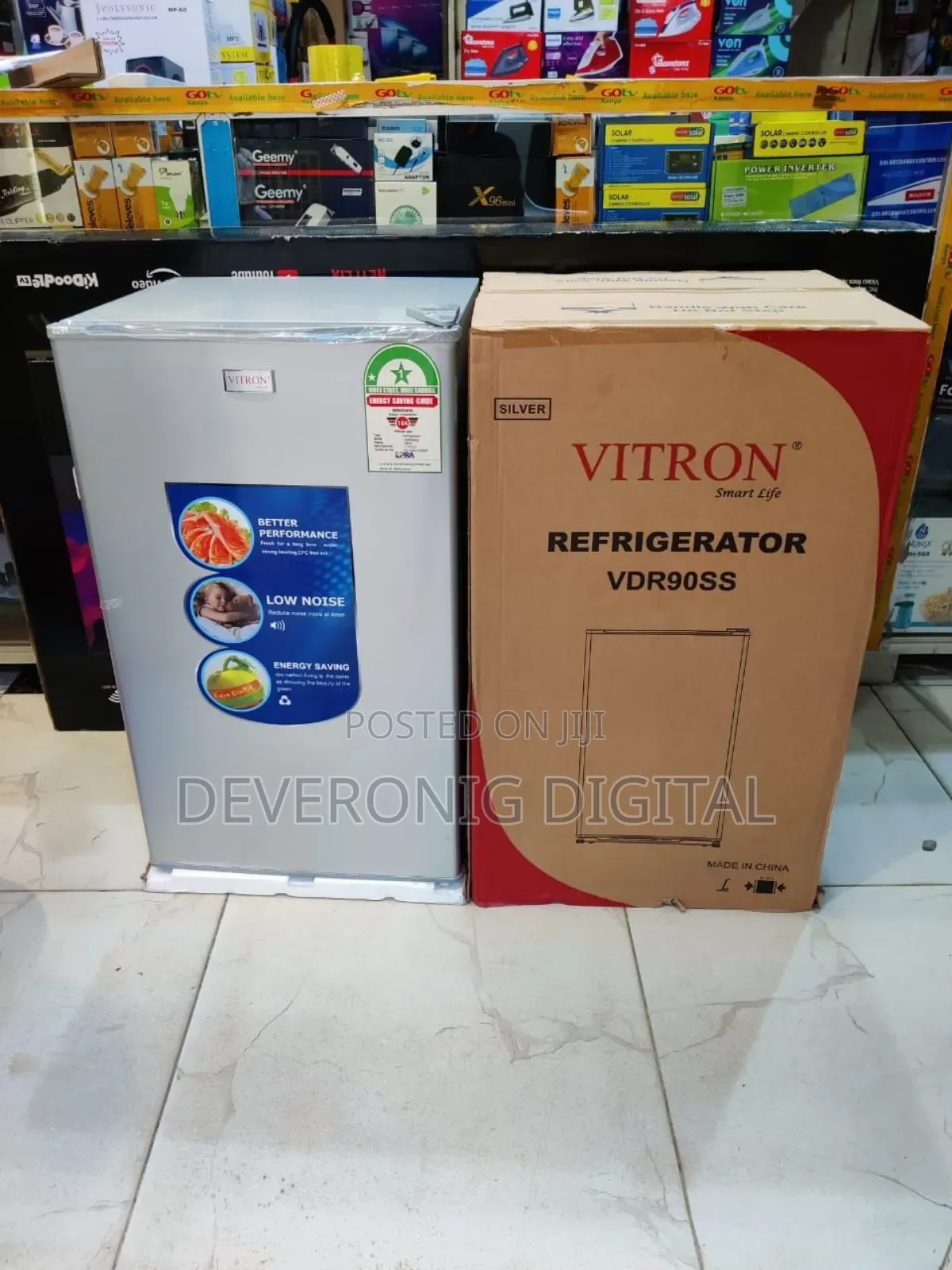 *Vitron Single Door Fridge 90l
