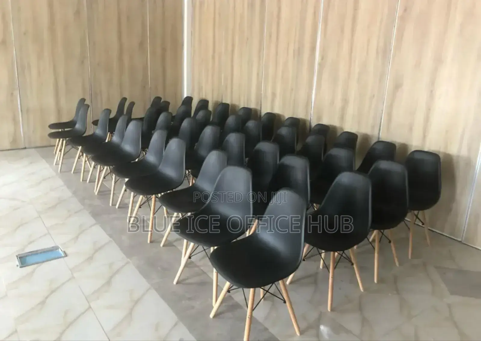 Pure Black Eames Chair