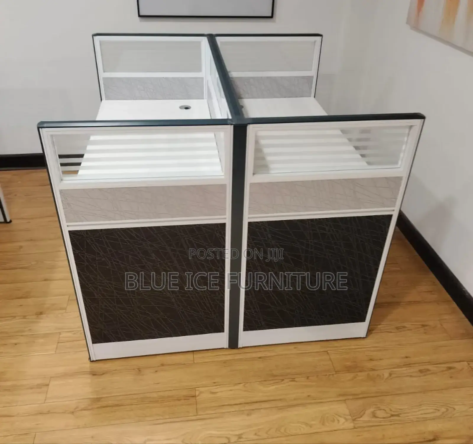 White Grey 2way Working Station