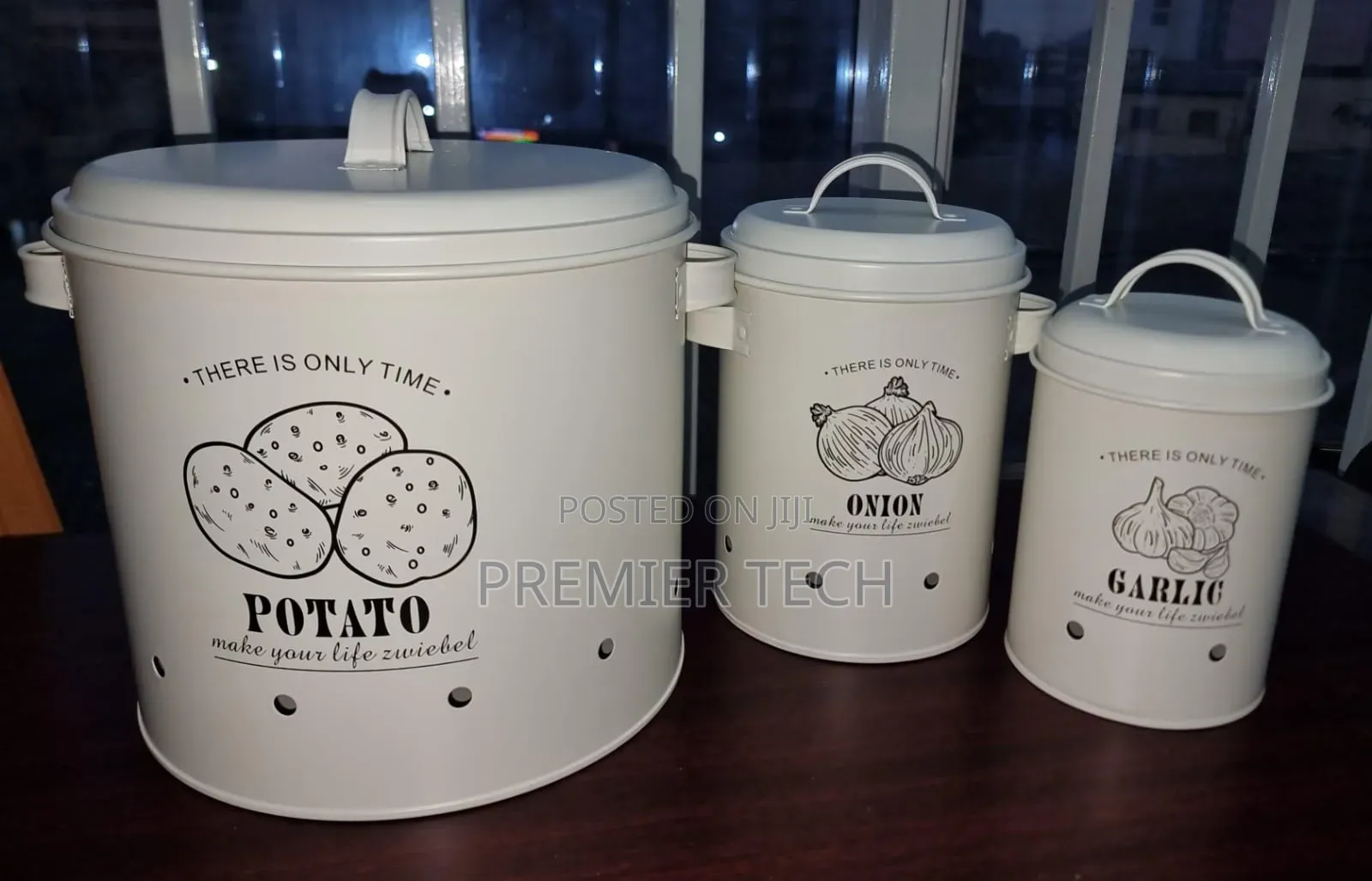 TDT-01 3pc Potato, Onion, Garlic 3in1 Perforated Storage
