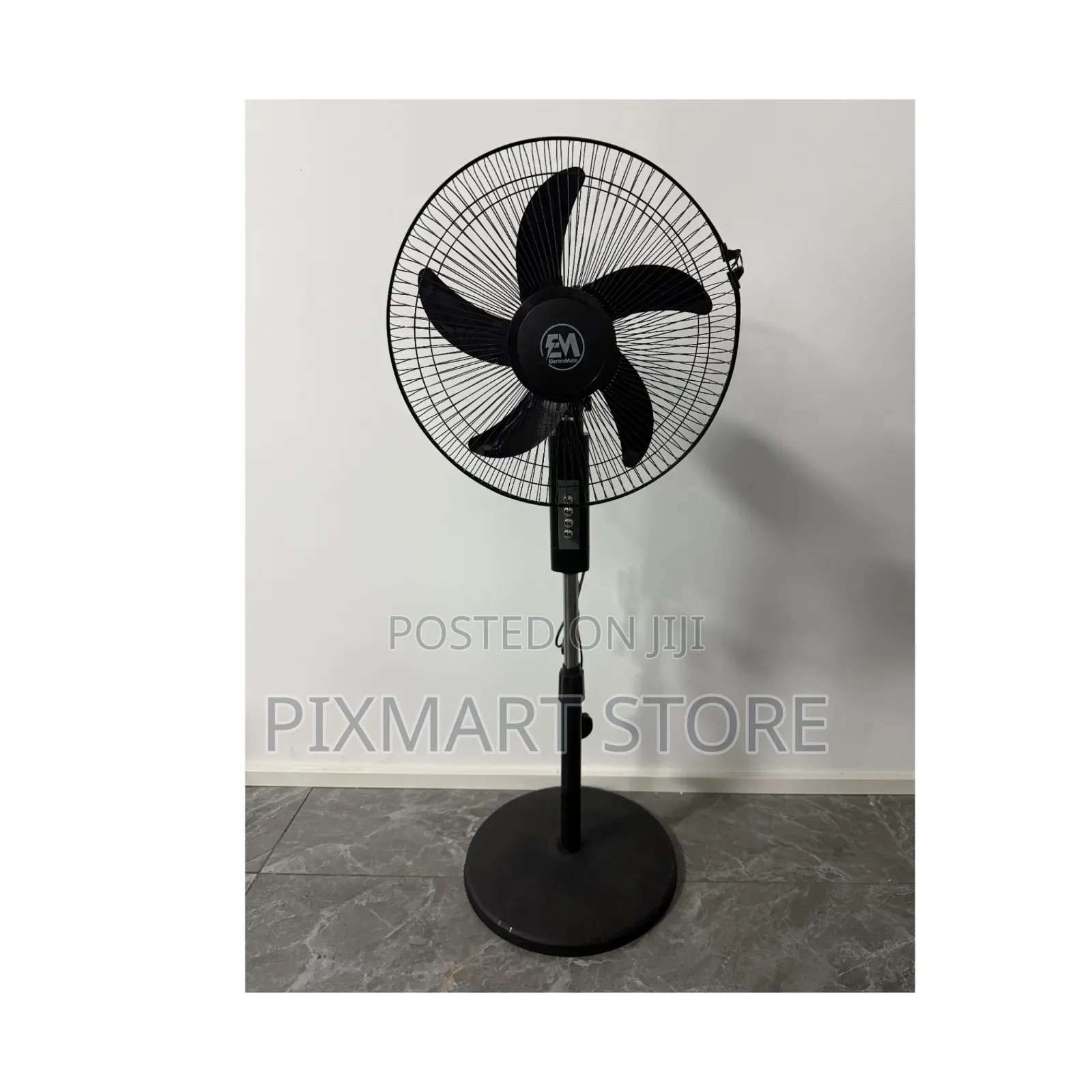 Black 16 Inch Electromate Standing Fan