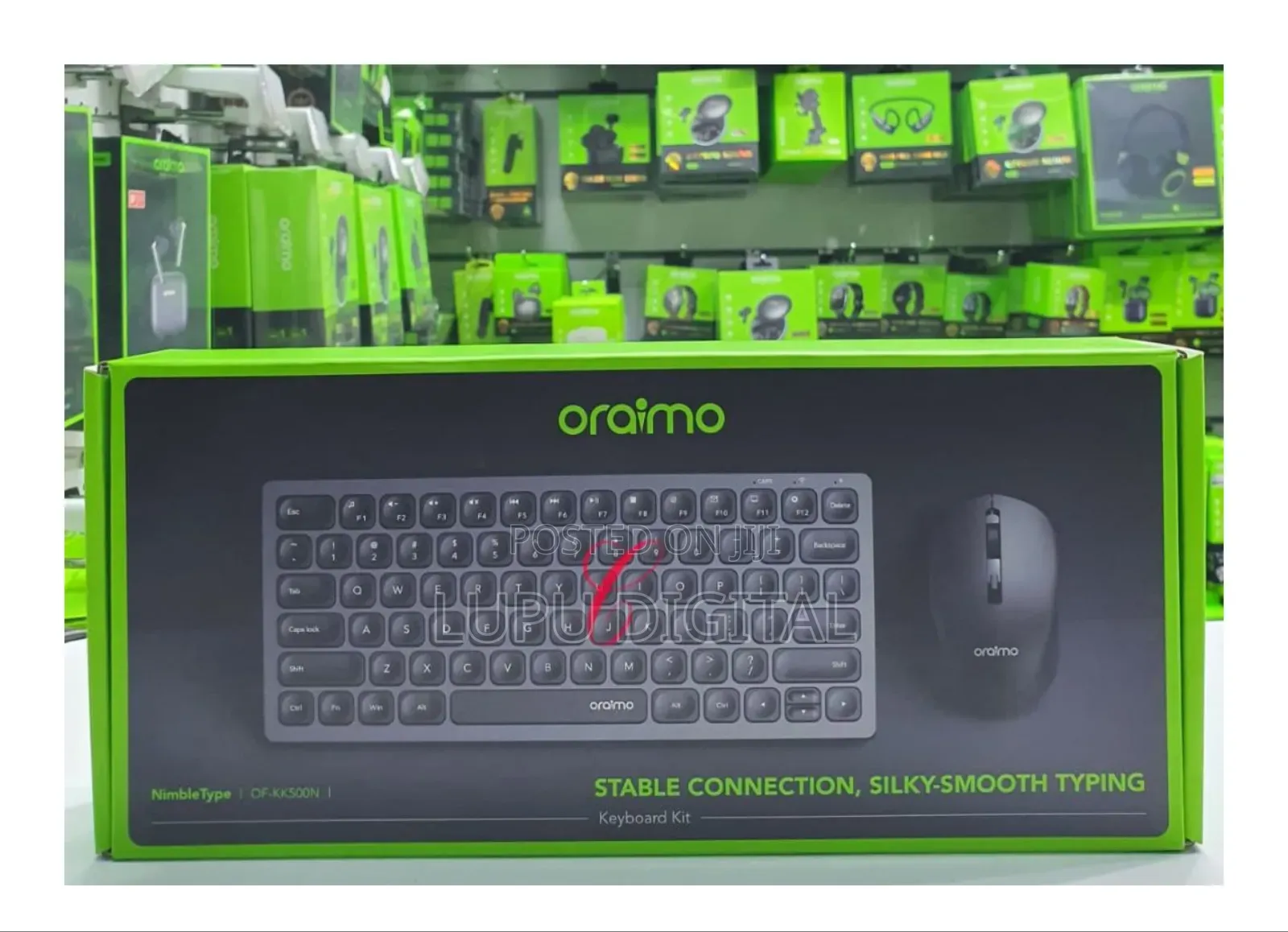 Oraimo of-Kk500n Rechargeable Silent Wireless Keyboard With Mouse Kit