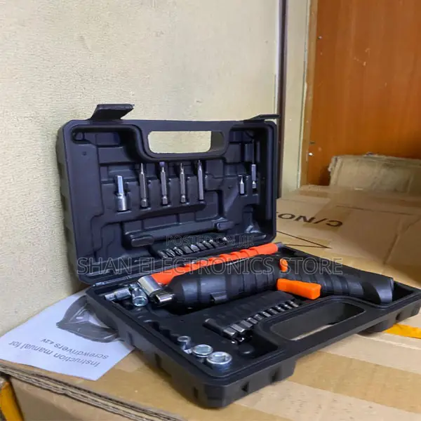 Electric Screwdriver With Socket Bit Set