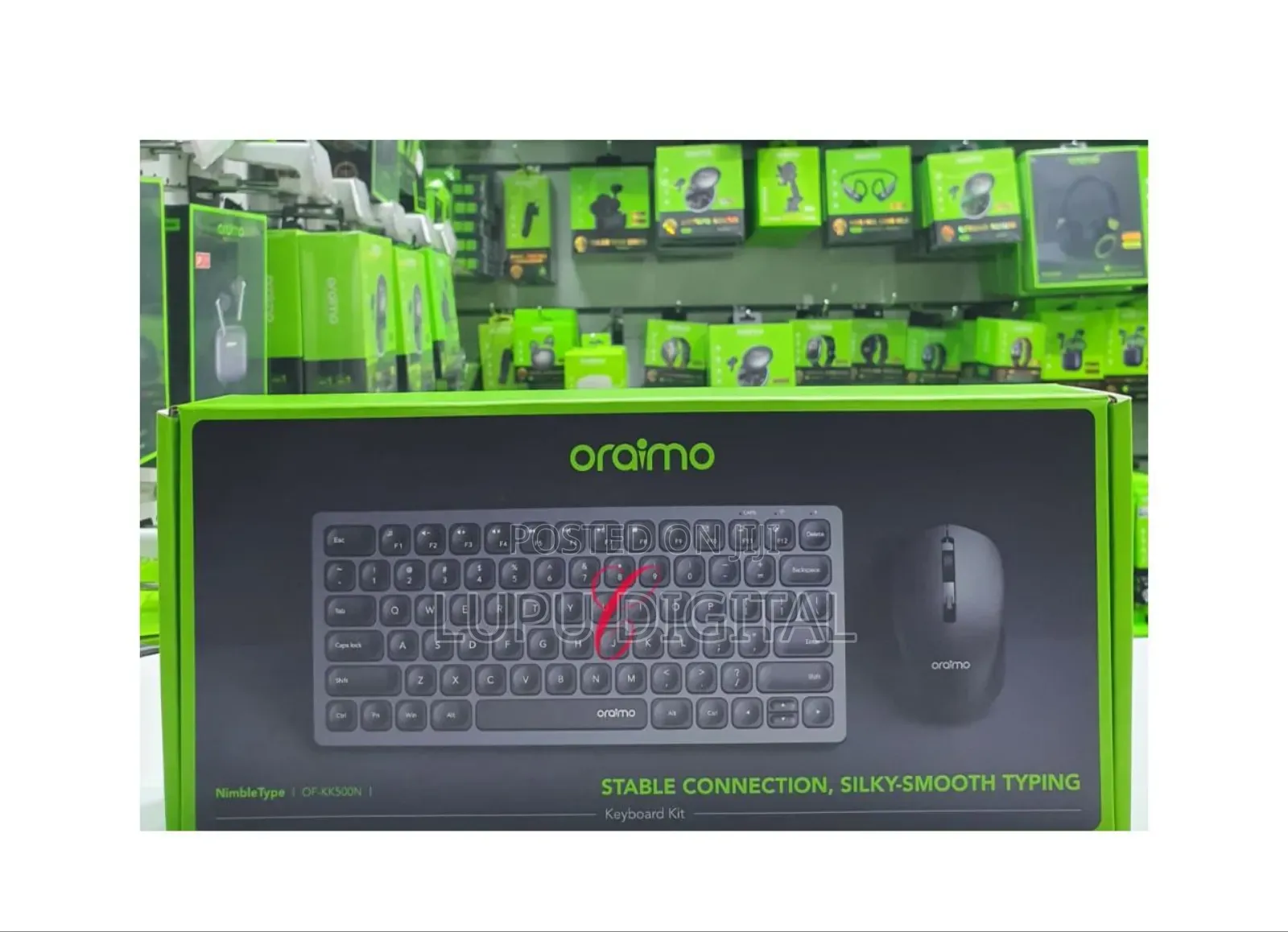 Oraimo of-Kk500n Rechargeable Silent Wireless Keyboard With Mouse Kit