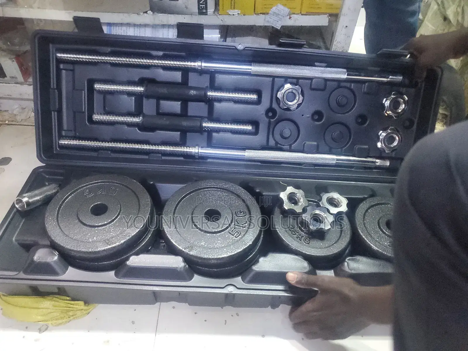 50kg Chrome Dumbells York