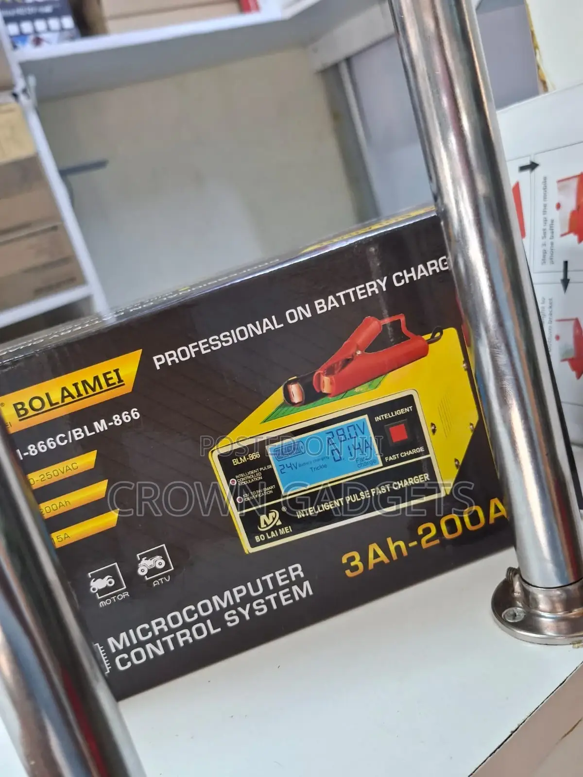 Bolaimei BLM-866 Fast Charger for 3–200ah Lead-Acid Batteries