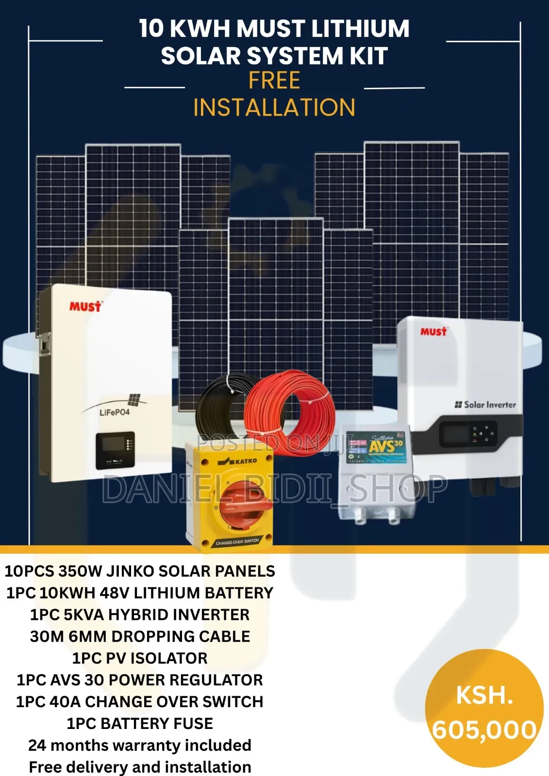 10kwh Must Solar System Kit