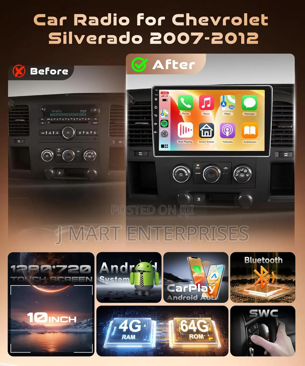 4core 4g+64g Android Car Radio Stereo