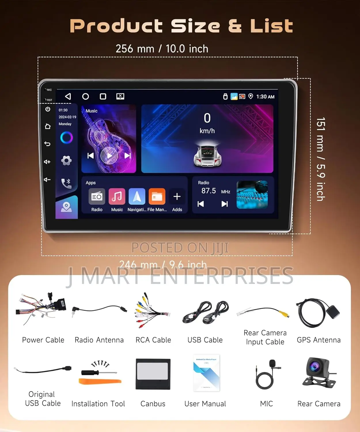 4core 4g+64g Android Car Radio Stereo
