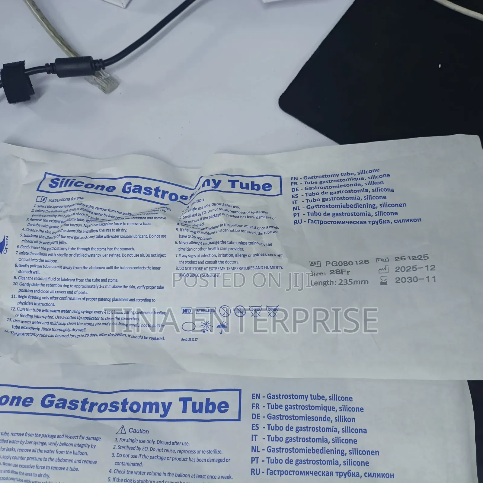Silicon Gastrostomy Tube Size 28