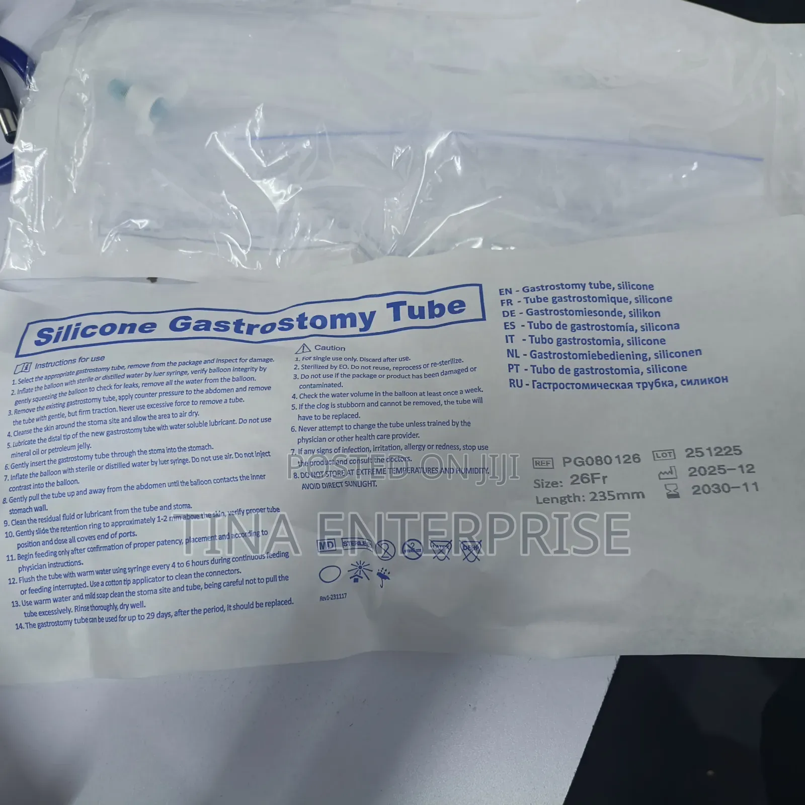 Silicon Gastrostomy Tube Size 28