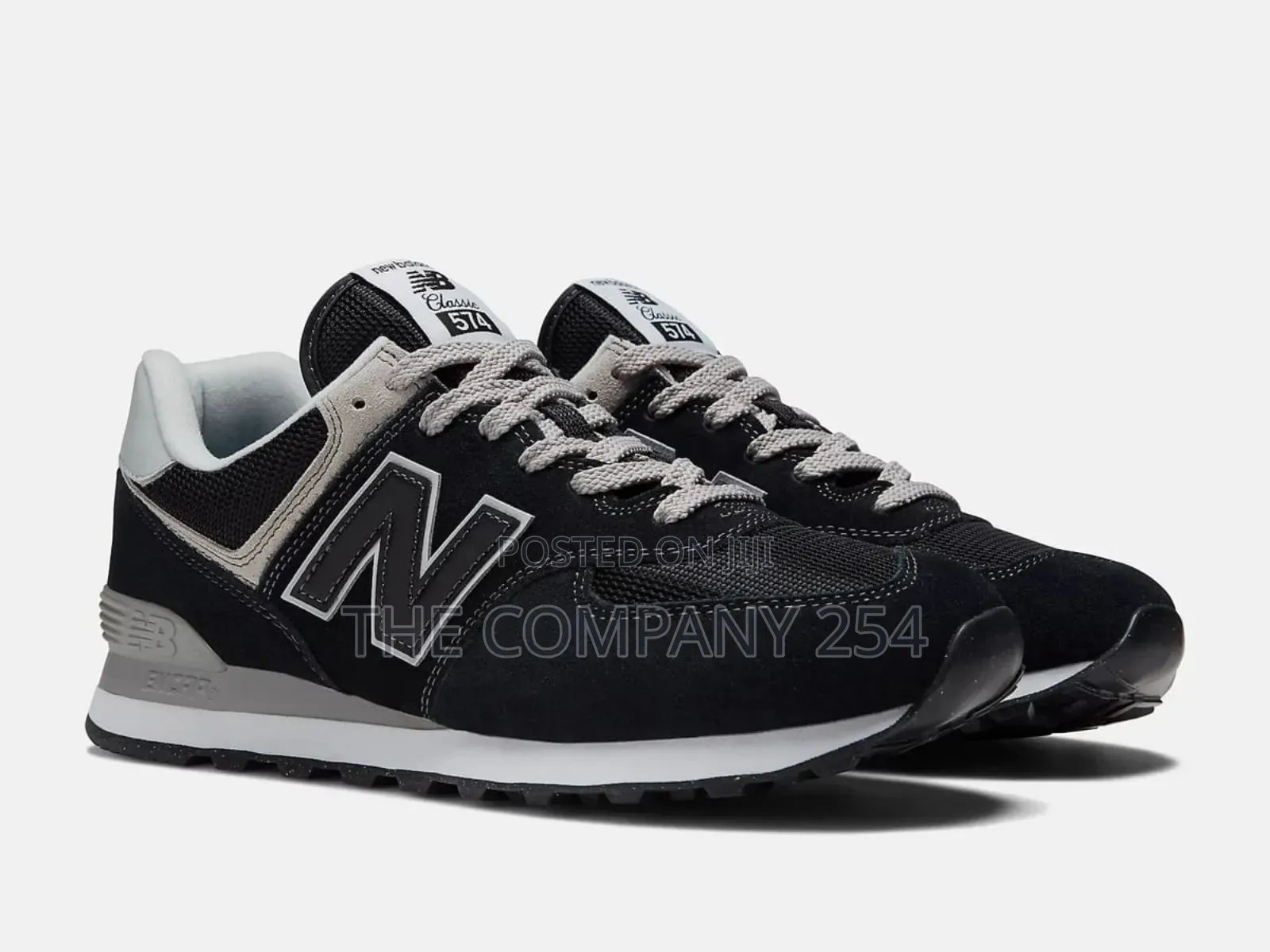 Quality Leather Unisex New Balance 574 With Rubber Sole Available