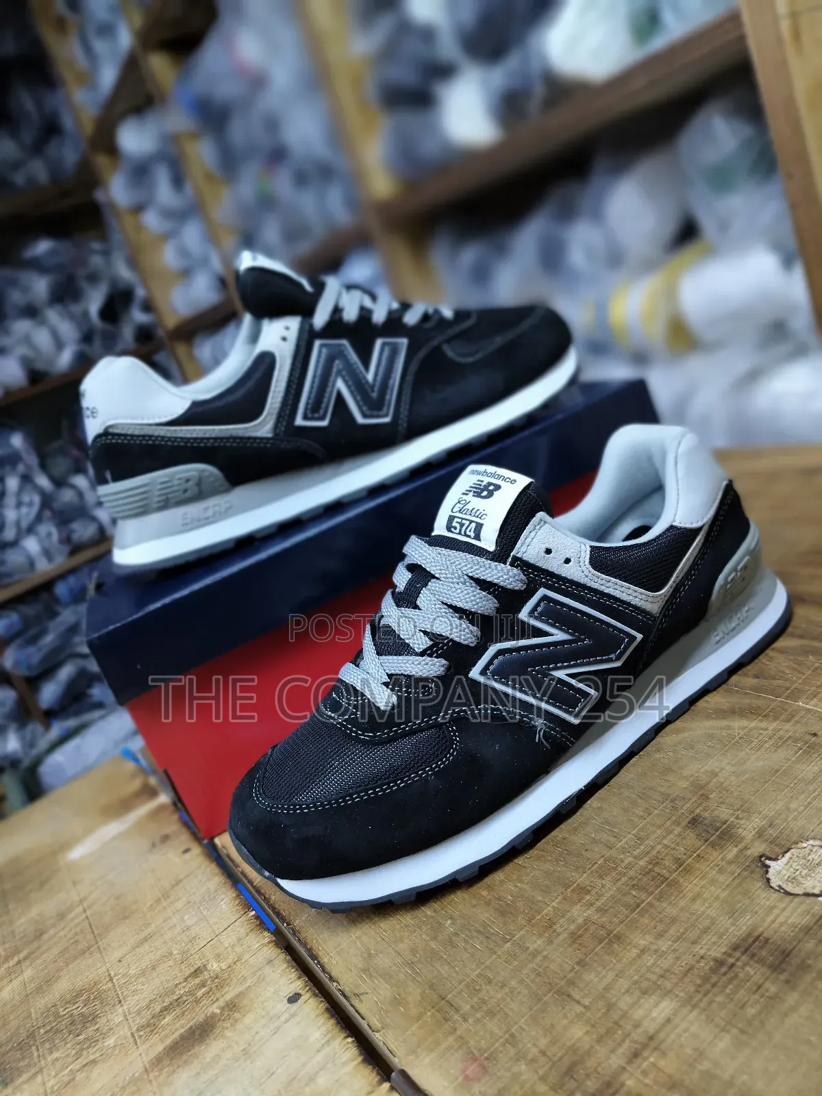 Quality Leather Unisex New Balance 574 With Rubber Sole Available