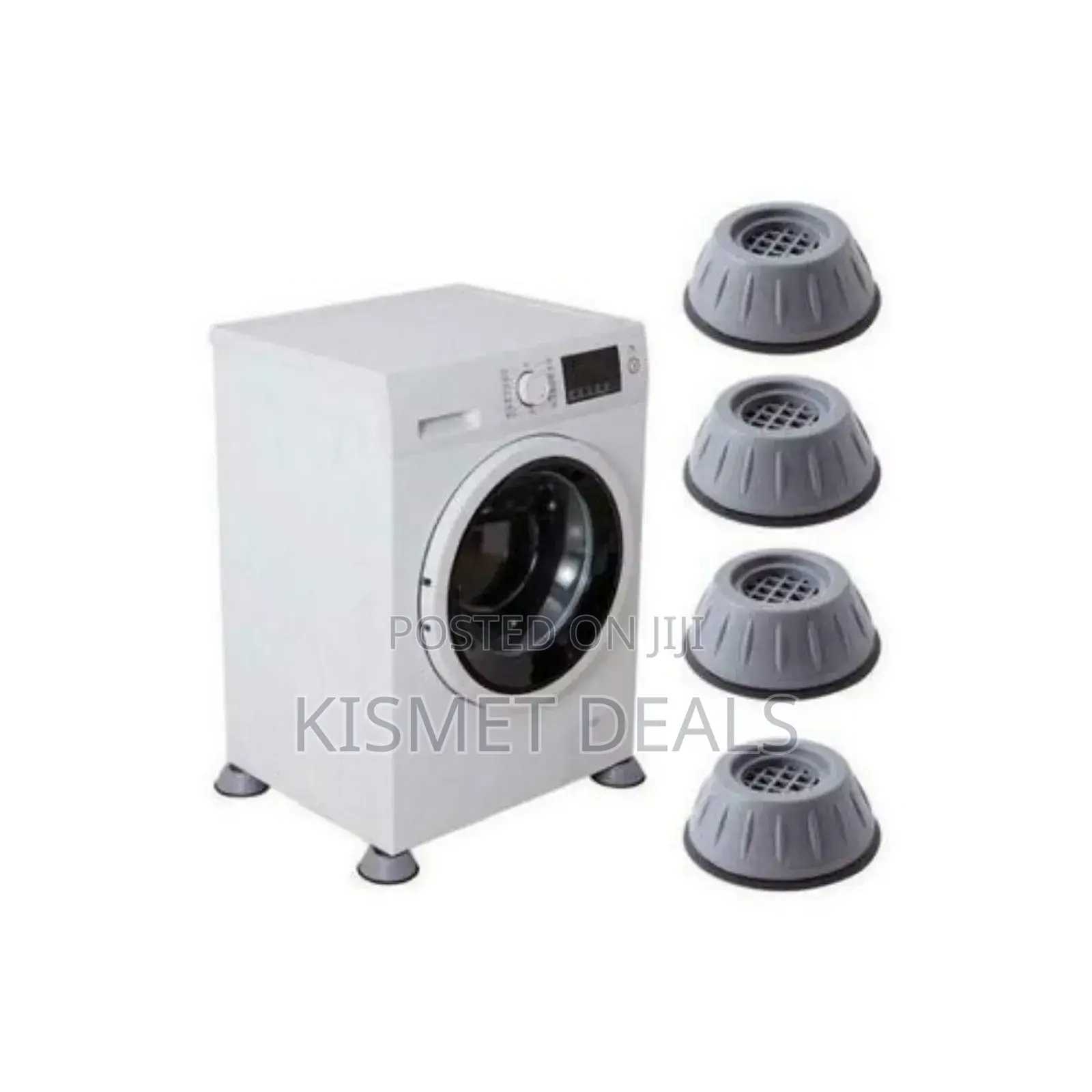 4pc Washing Machine Anti Vibration Pads Shock and Noise Cancellation
