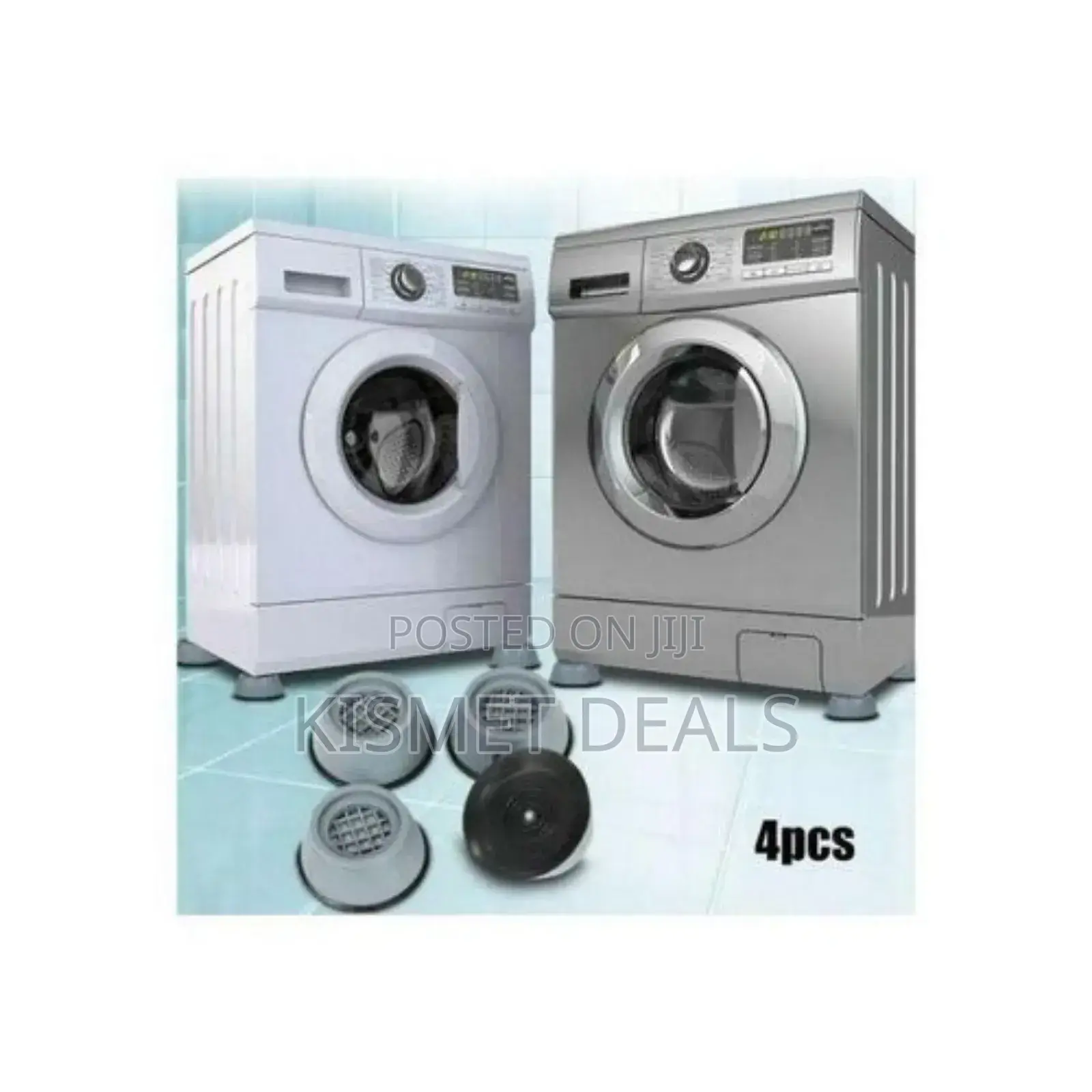 4pc Washing Machine Anti Vibration Pads Shock and Noise Cancellation