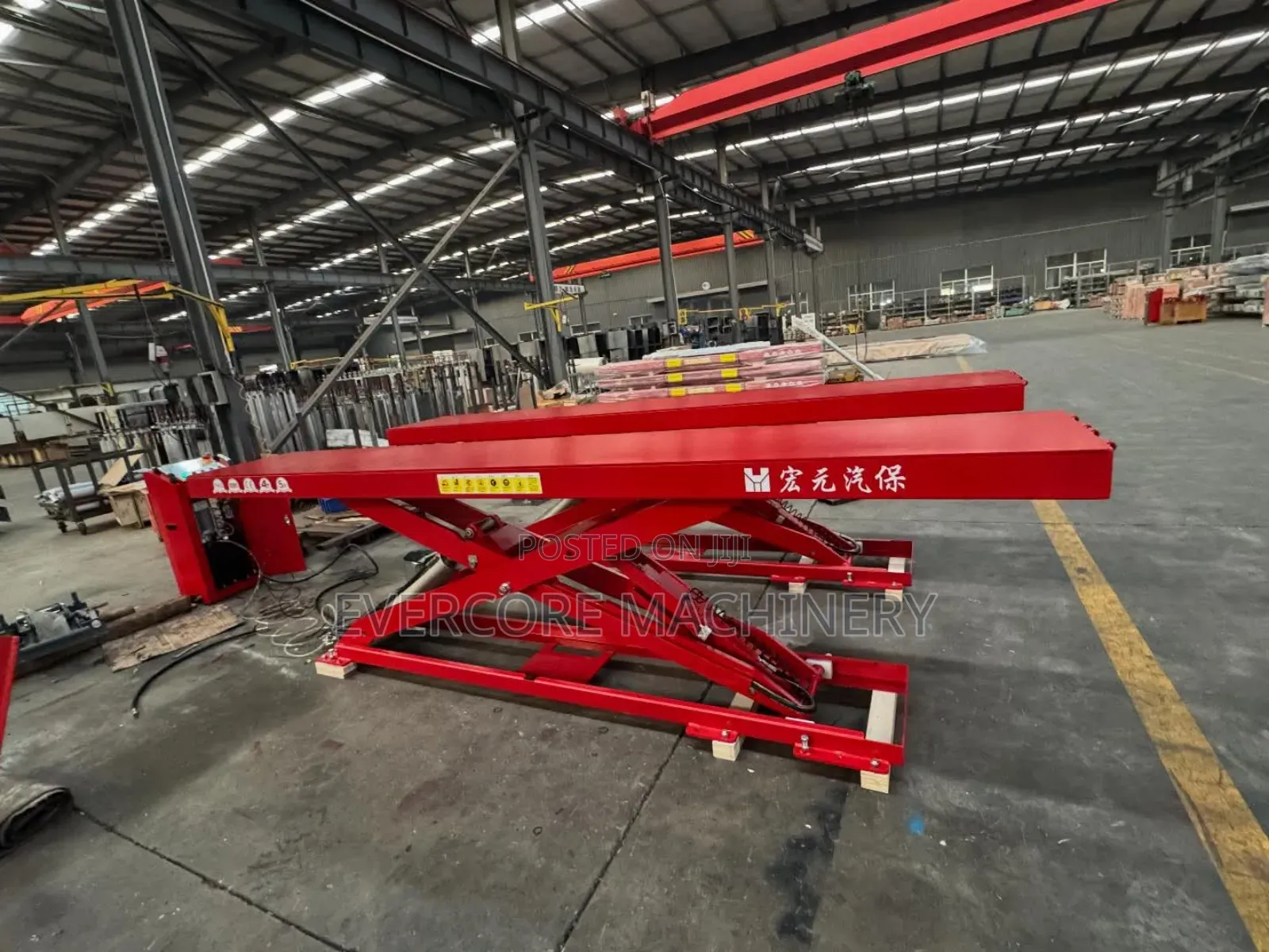 Commercial Highrise Scissor Lift Machine 4tonne Capacity.