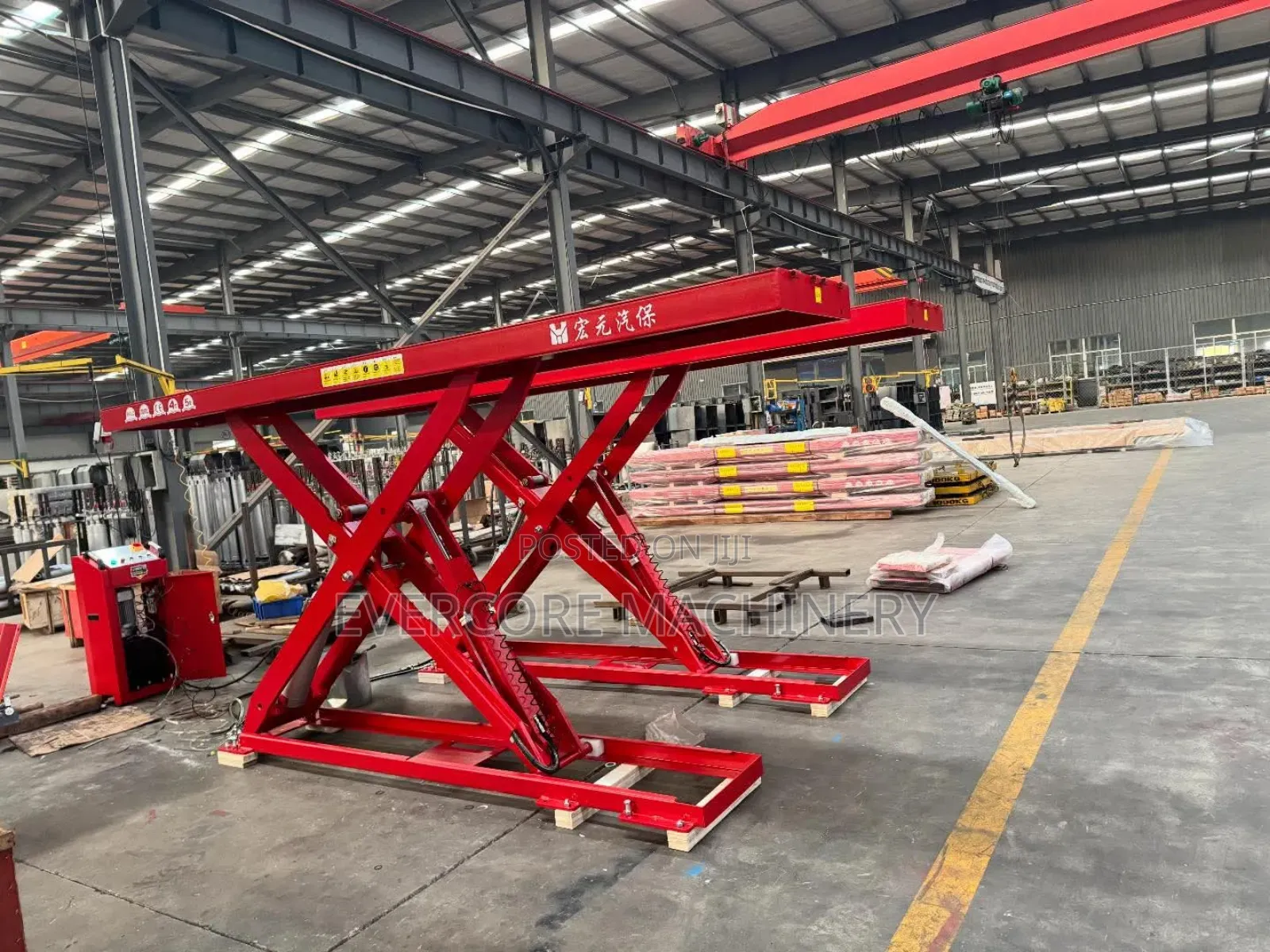 Commercial Highrise Scissor Lift Machine 4tonne Capacity.