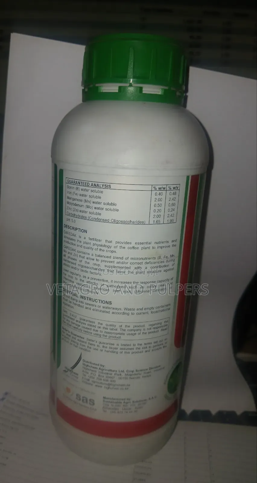 Cafedak Foliar Fertilizer