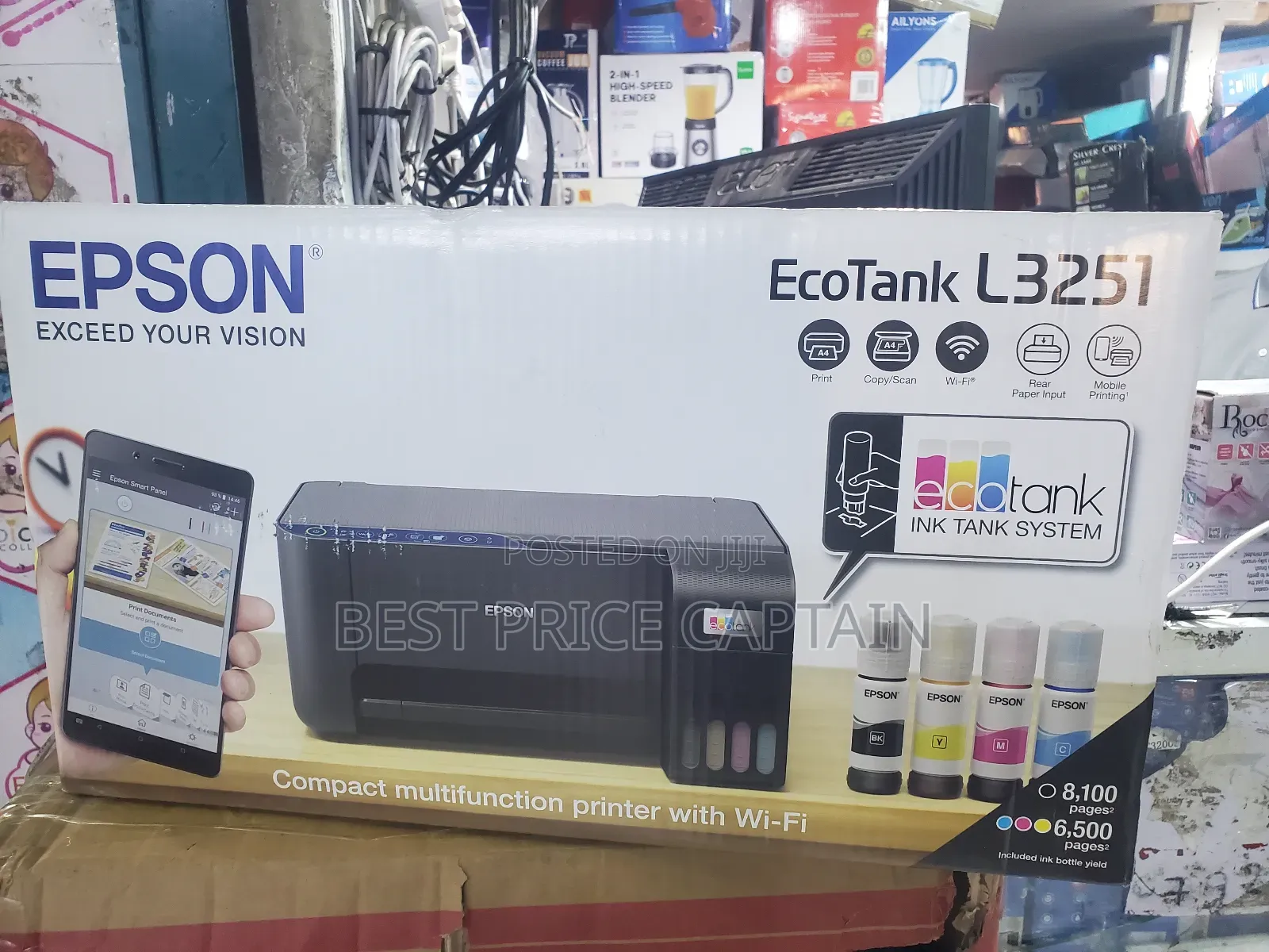 Epson Eco Tank L3251 A4 Wifi Wireless All in One Ink Tankprinter
