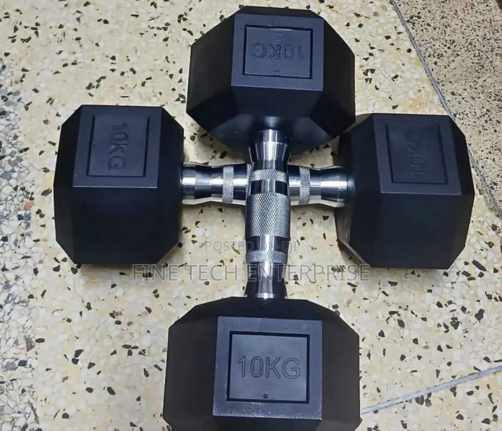 10kg Hexagon Dumbbell