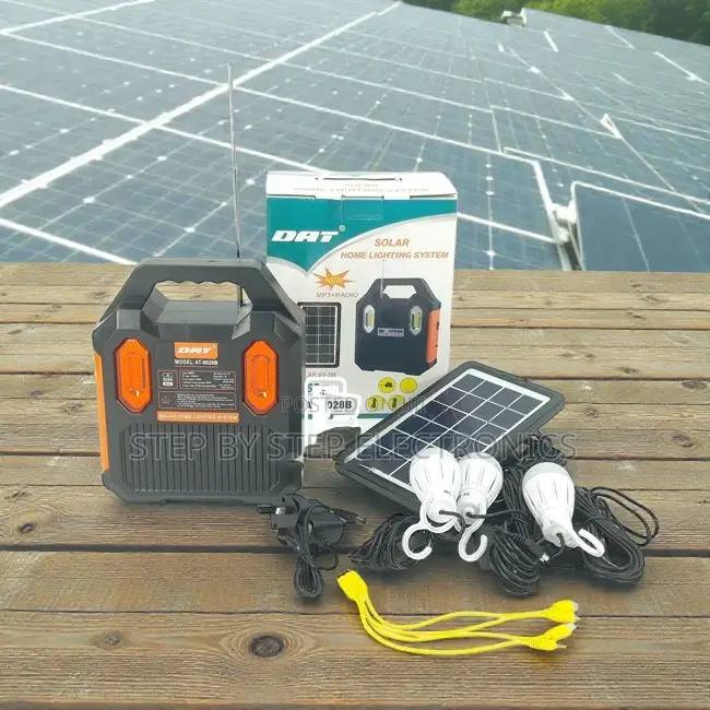 High Quality Portable Home Solar Lighting System Kit With Bluetooth