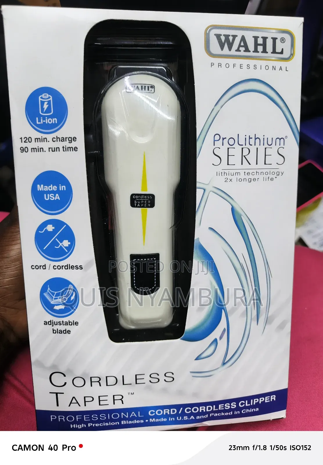 Cordless Wahl Clipper/ Cordless Shaving Machine