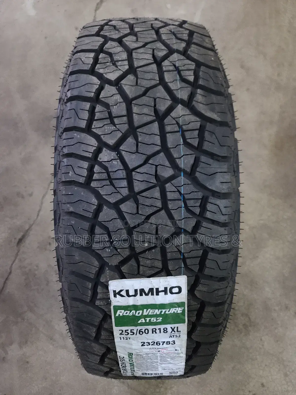255 /60 R18 Kumho Tyres Road Venture a/T52 All-Terrain
