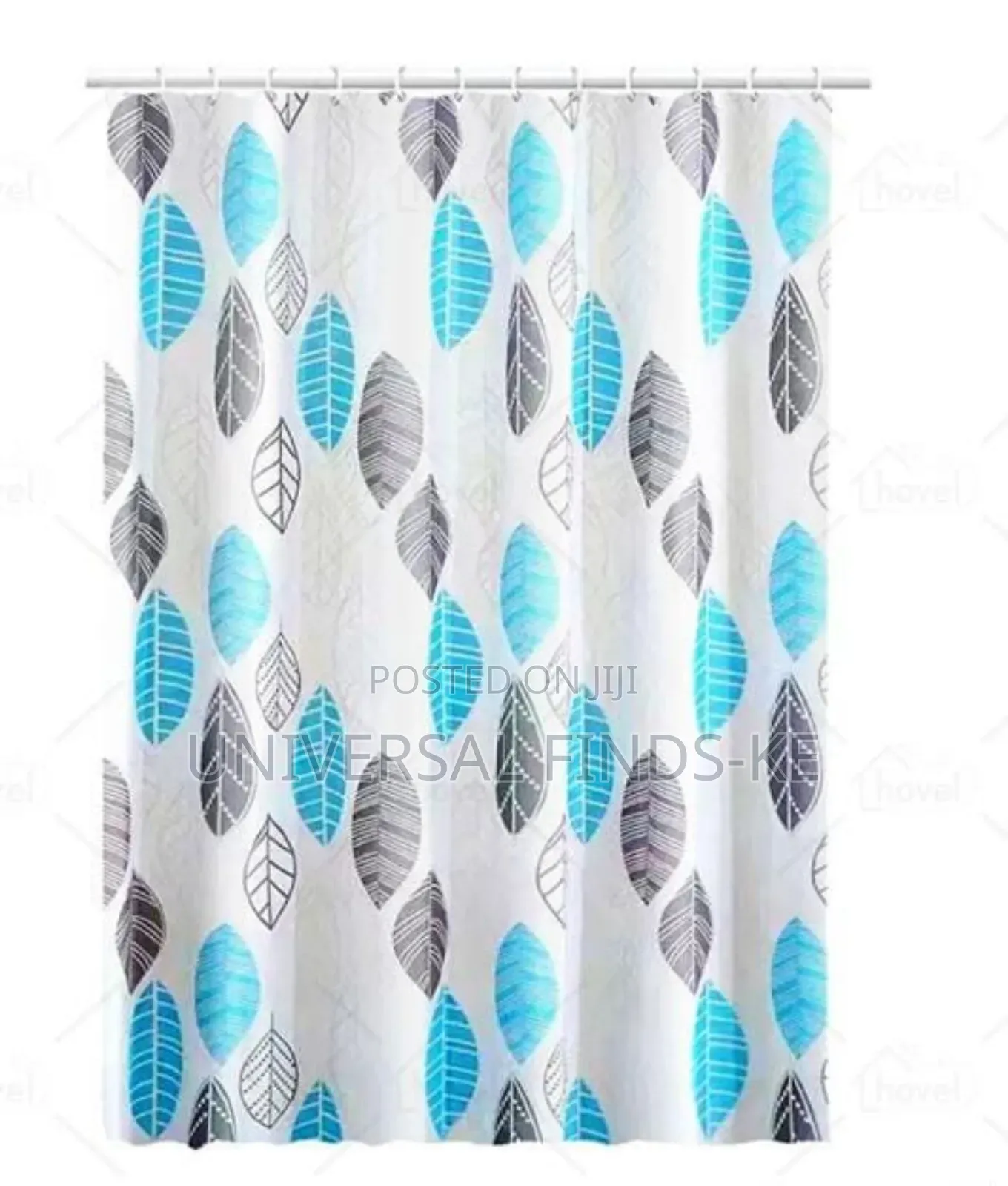 Shower Curtain With 12 Hooks