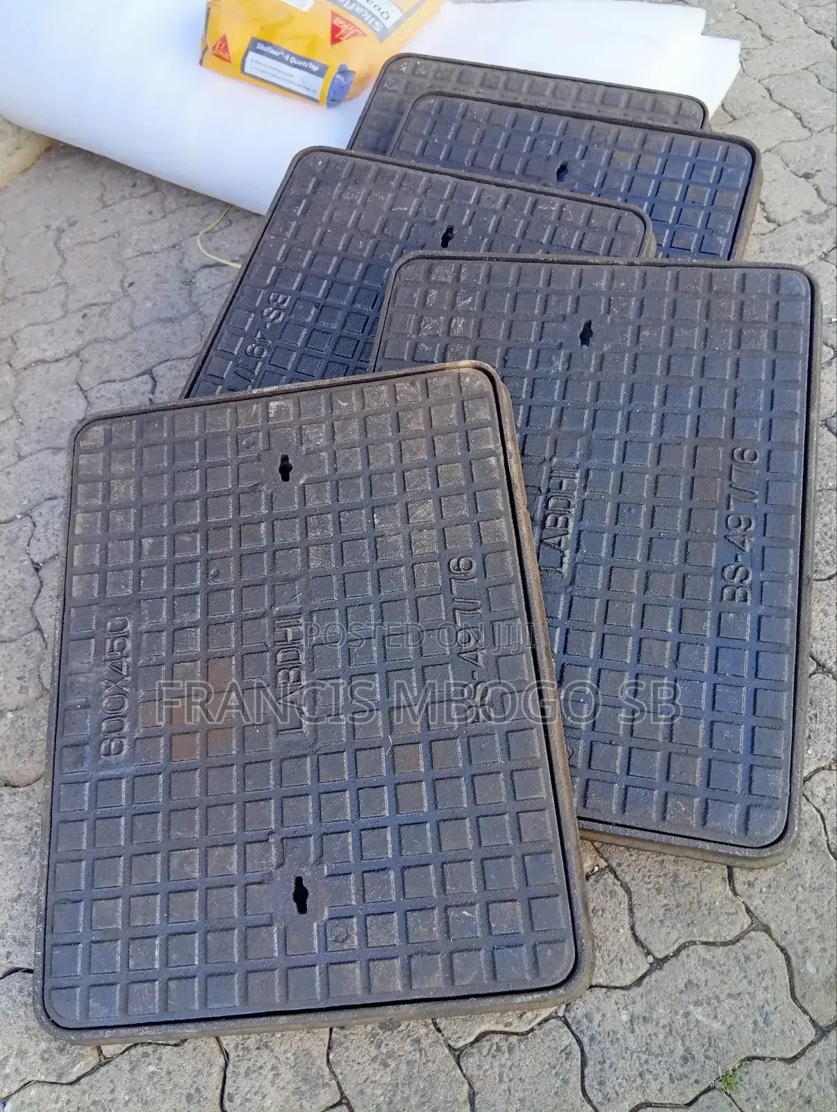 Manhole Cover Cast Iron 600by 450