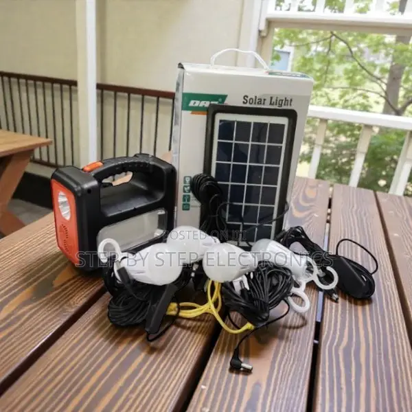 Dat at-9011b All in One Portable Solar Lighting System With Fm Radio