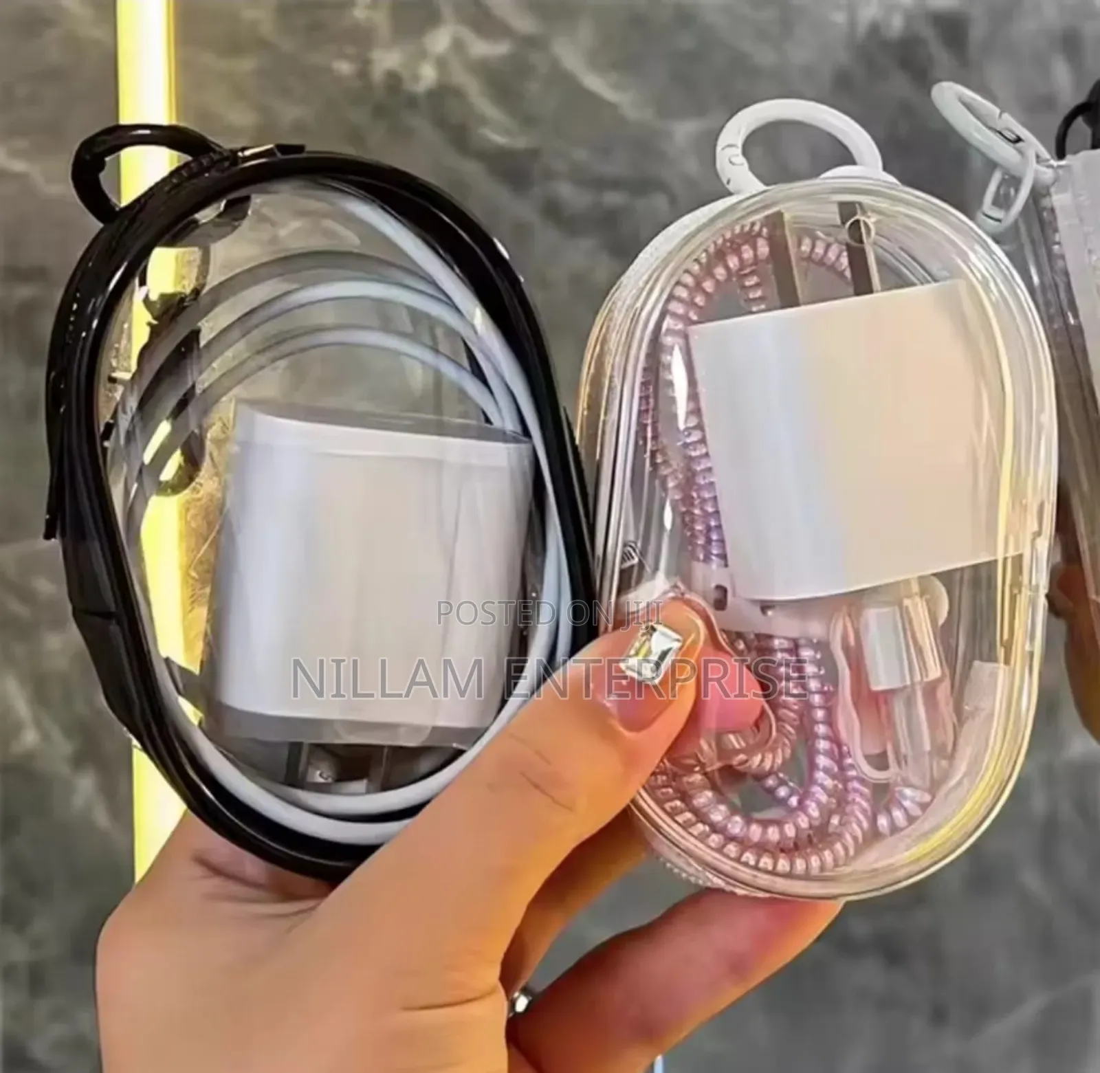 Portable Mini Clear Zipper Storage Bag*