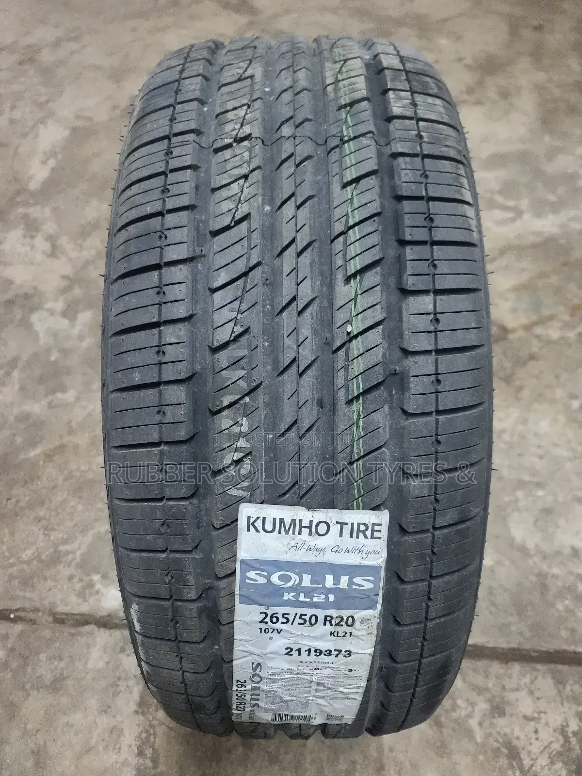 265 /50 R20 Kumho Tyres 107v Solus Kl2 Highway