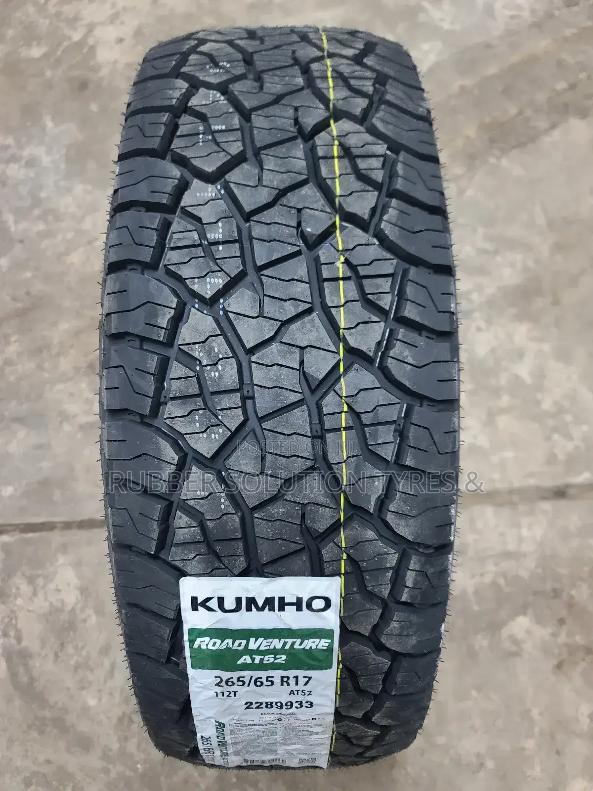 265/65r17 Kumho Tyres Road Venture a/T52