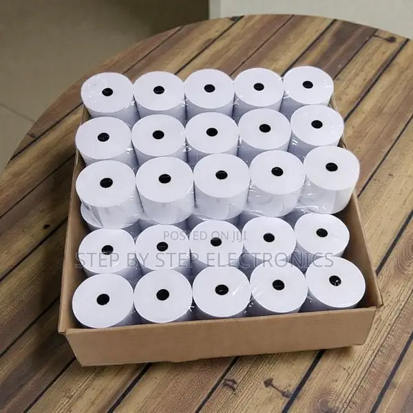 50x 80mm by 80mm Thermal Paper Rolls Cost-Effective Printing Solution