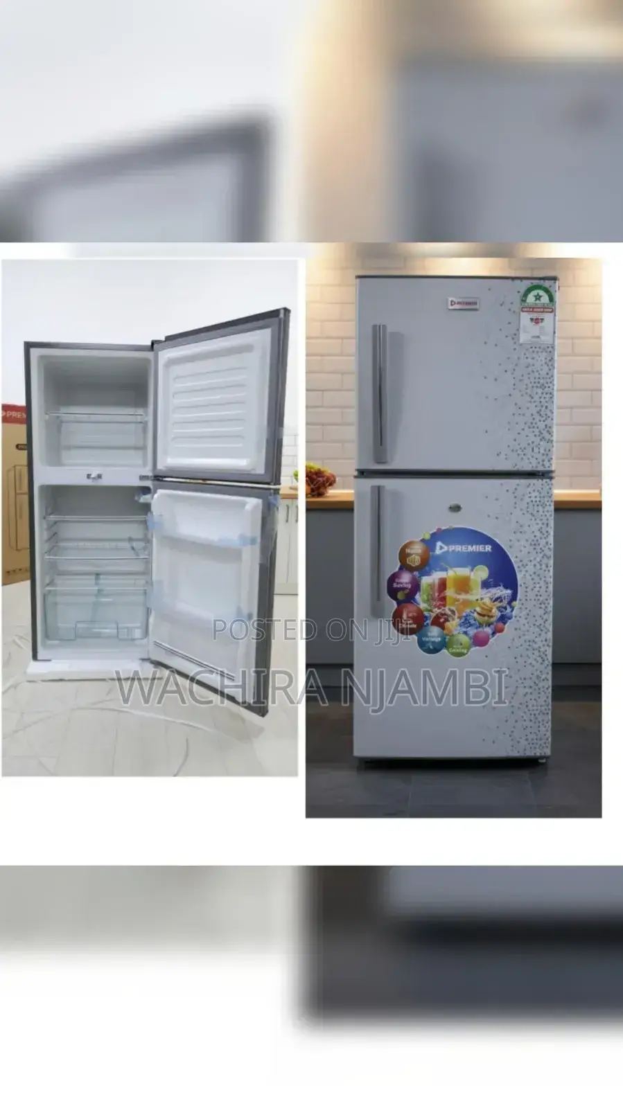 Premier Pm Double Door Fridge 180litres