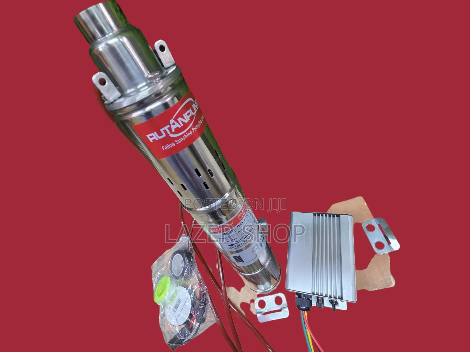 Rutan Solar Pump 70m by 275watts 
Comes With an Inverter
