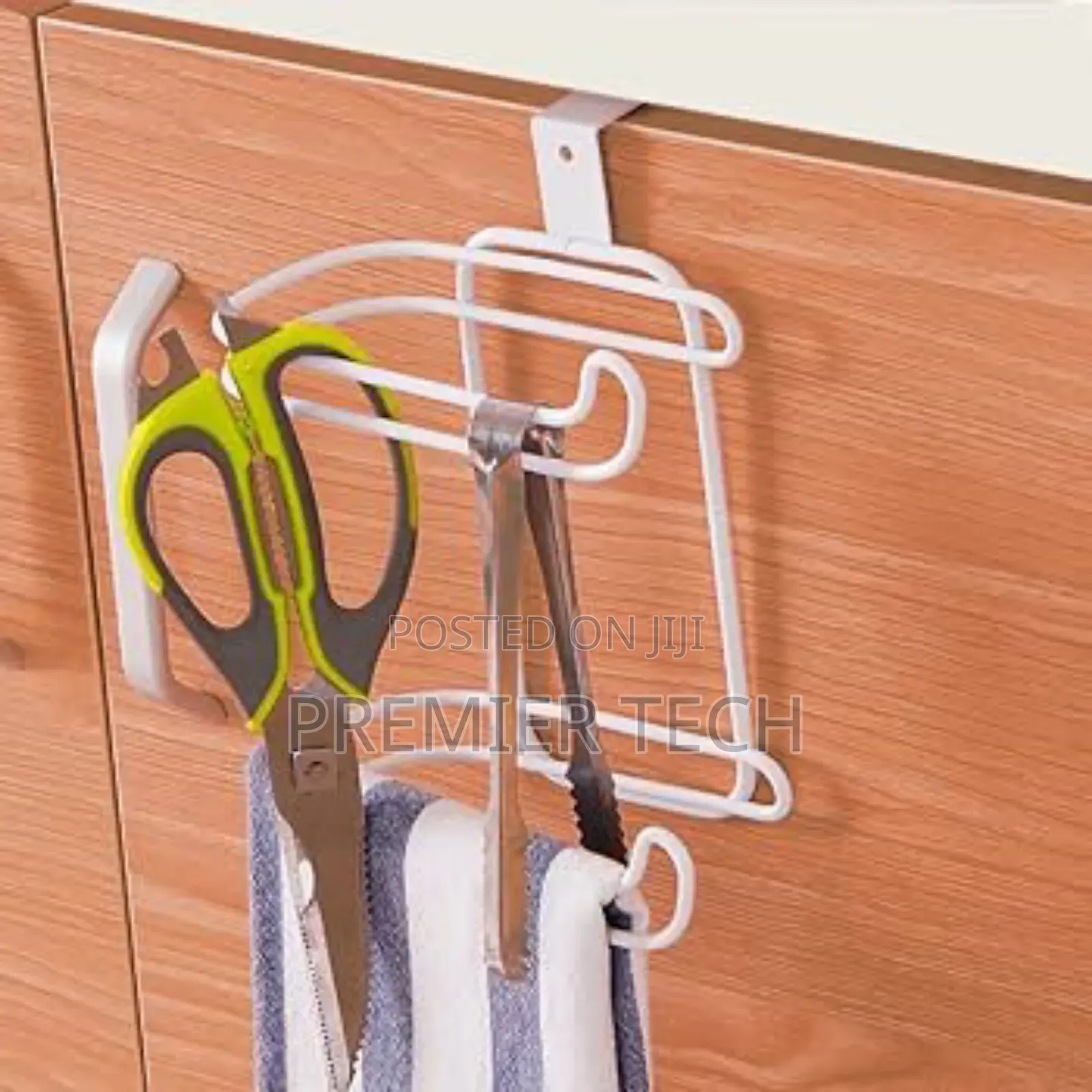 Metallic Double Tissue Holder Placed Over Door