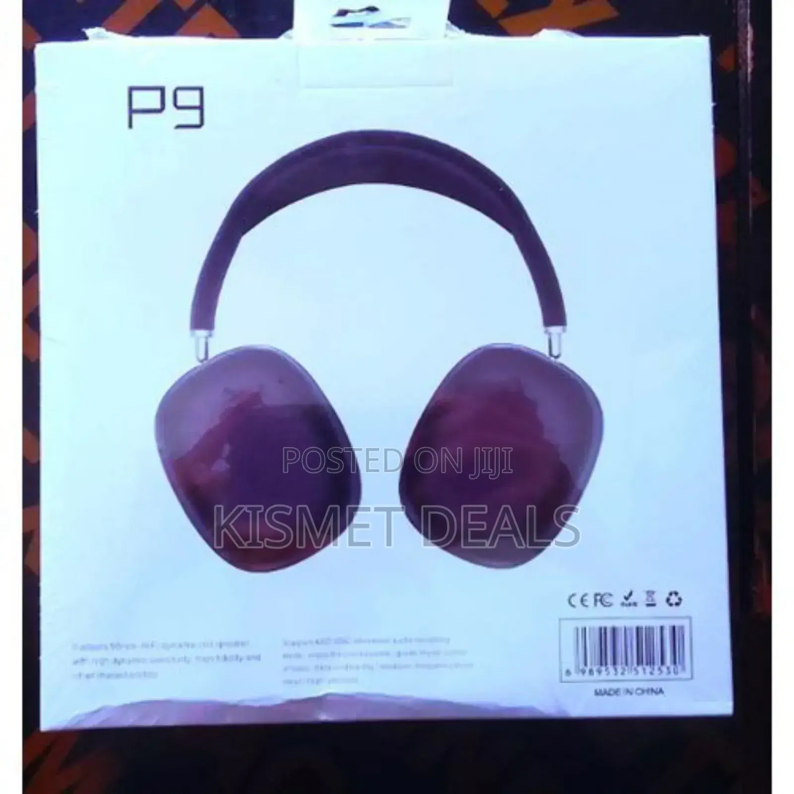 P9 Bluetooth Headphones With Microphone Noise Canceling Earbuds