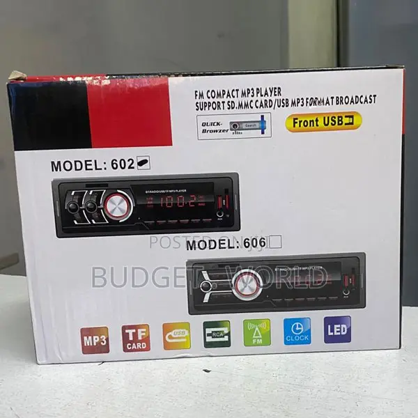 Bluetooth Car Radio With Remote Control(Model602)3.5mm Auxiliary Jack