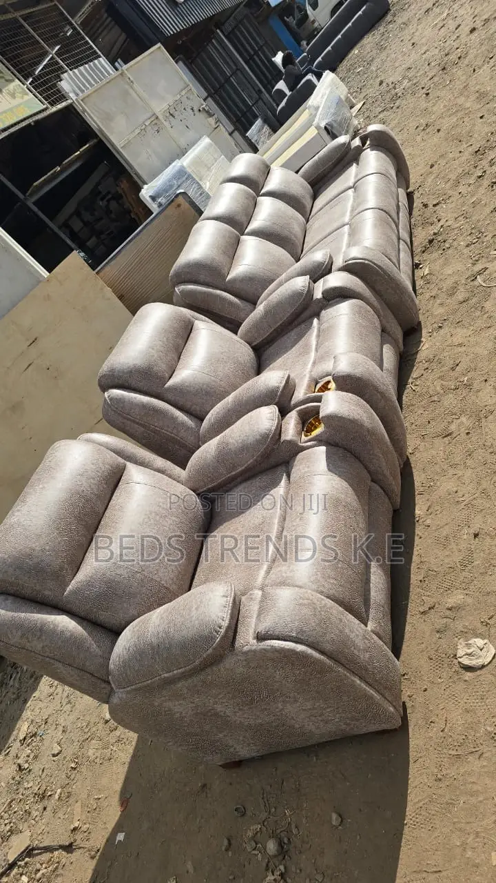 Lounging 5 Seater Semi Recliner Sofa Set