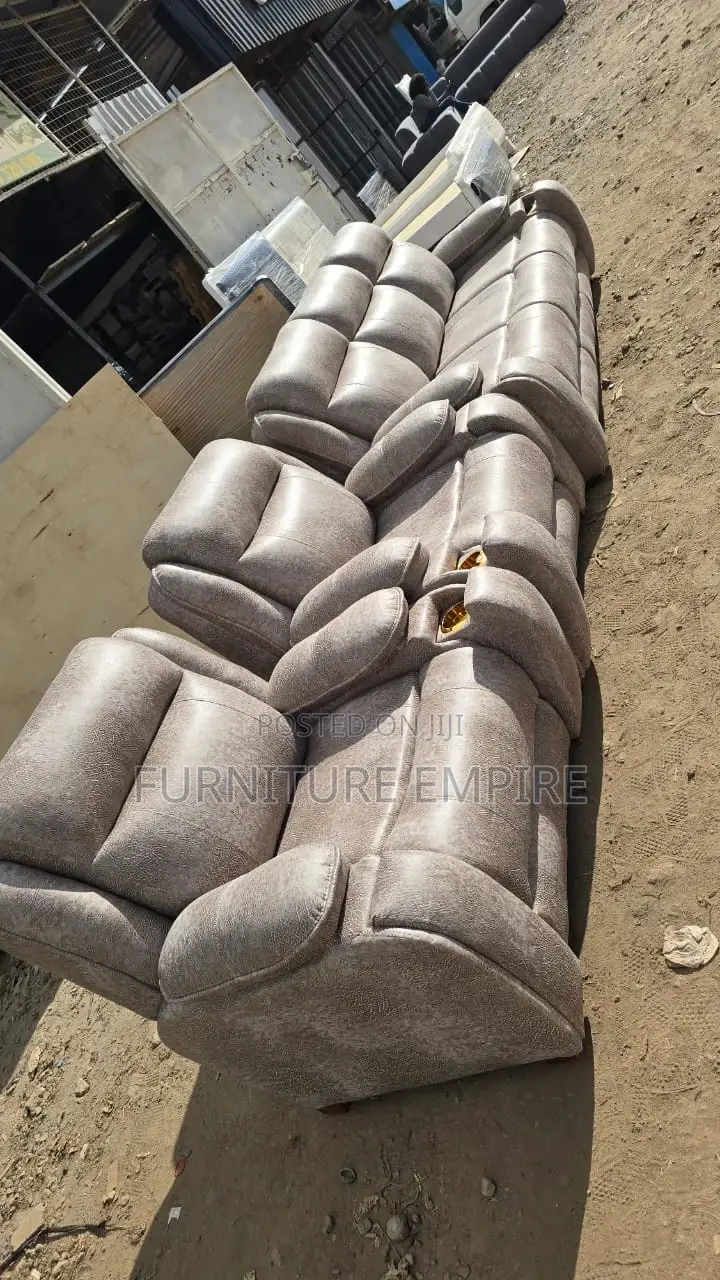 Lounging 5 Seater Semi Recliner Sofa Set