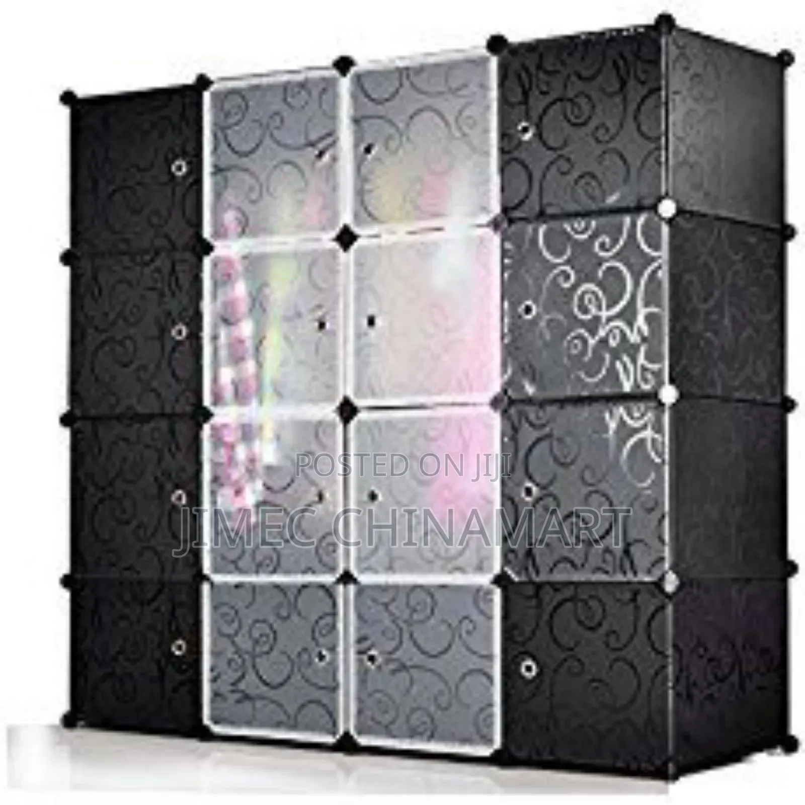 3-Column Plastic Wardrobe