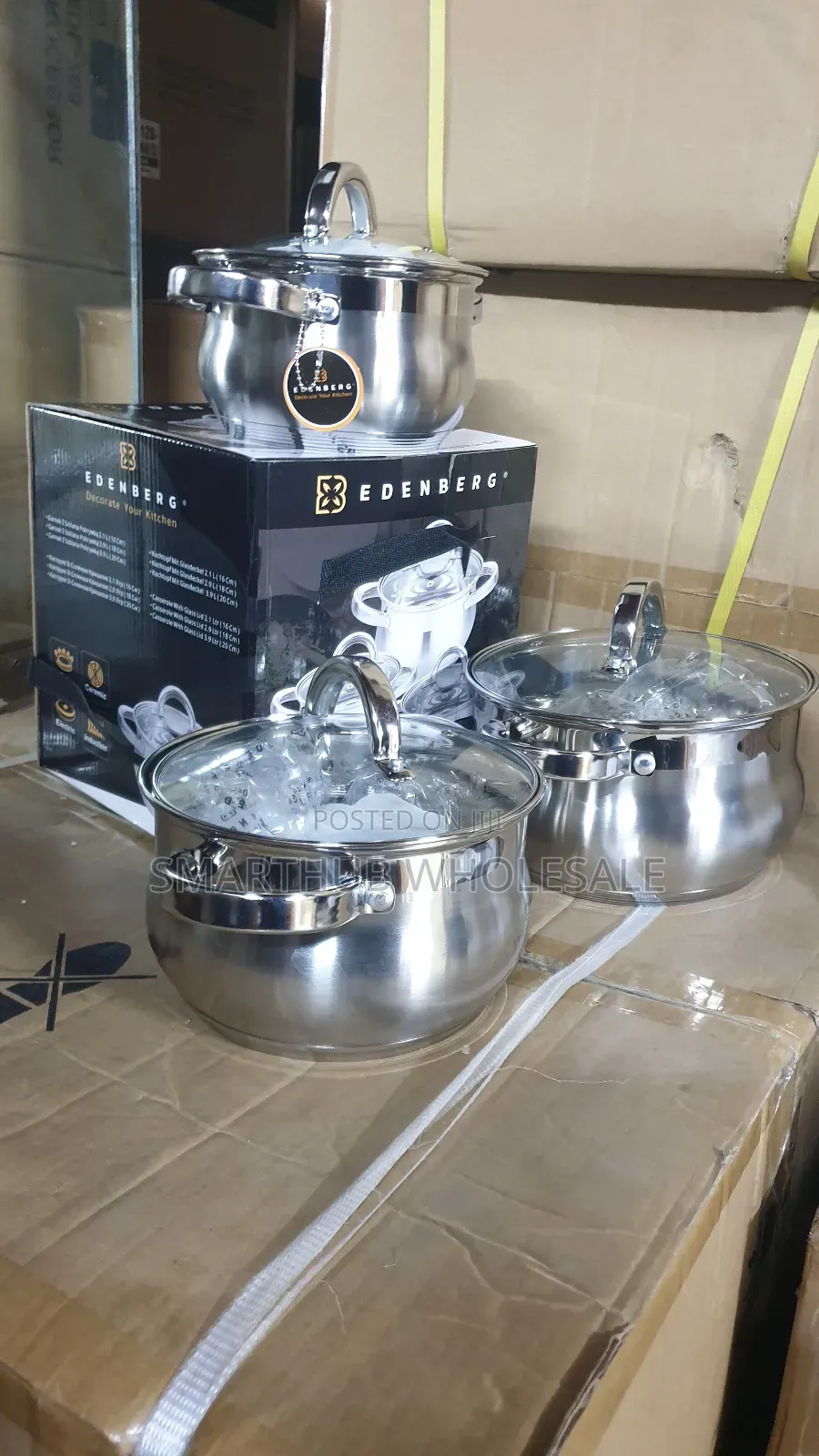 Edenberg 6pcs Stainless Cookware