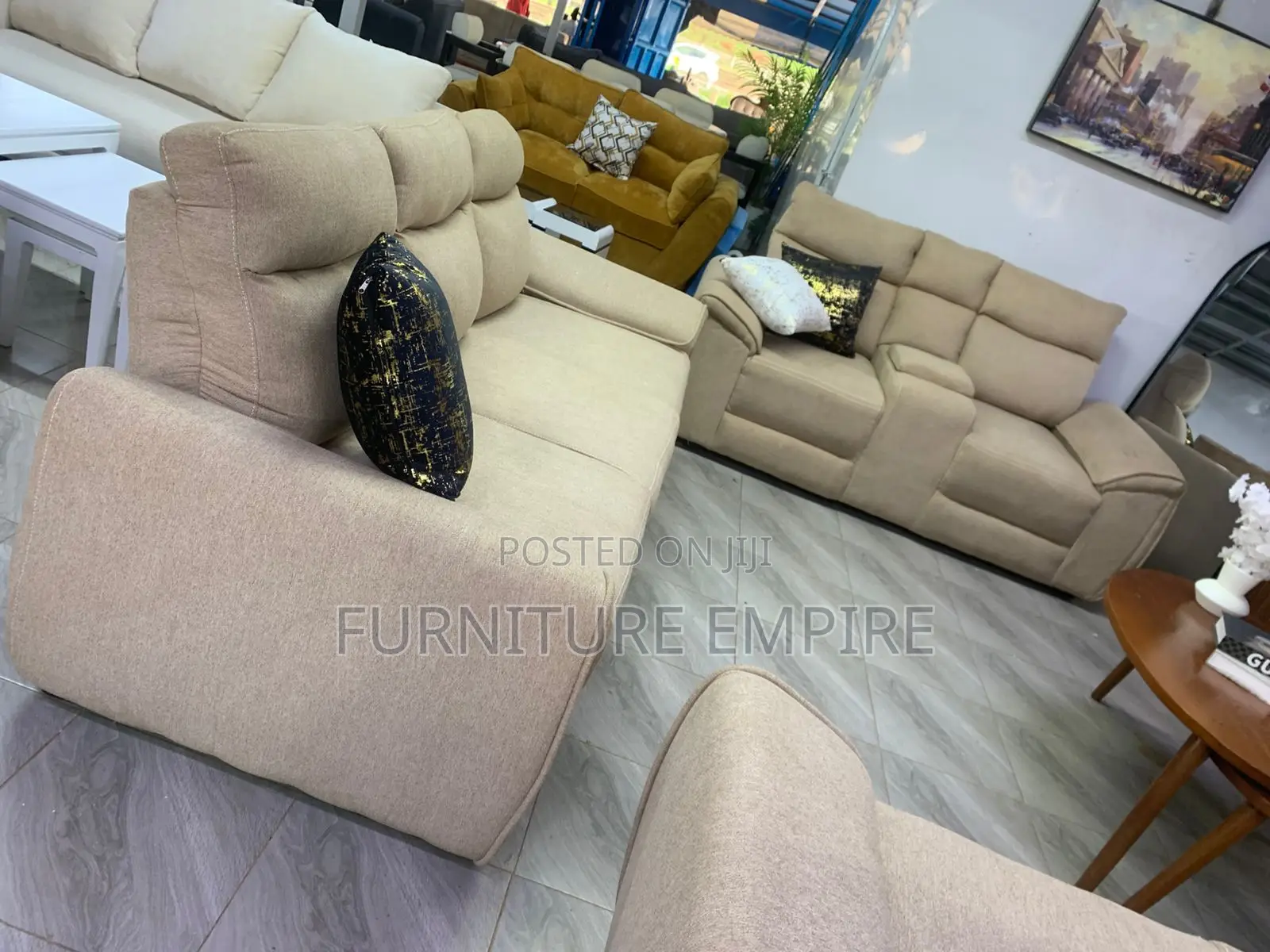 Inviting Dope 5 Seater Semi Recliner Sofa 3,2