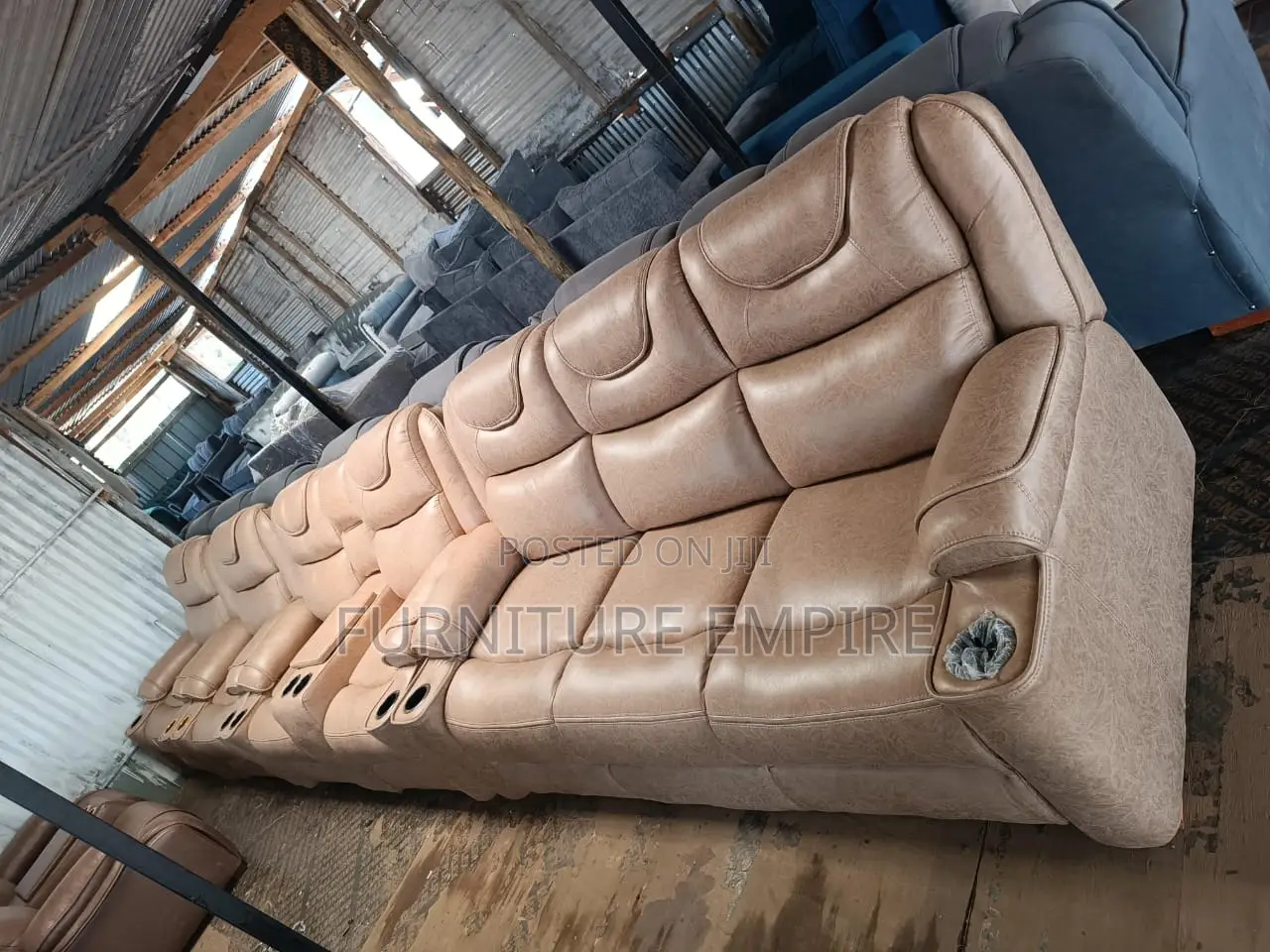 7 Seater Bold Classy Semi Recliner Sofa